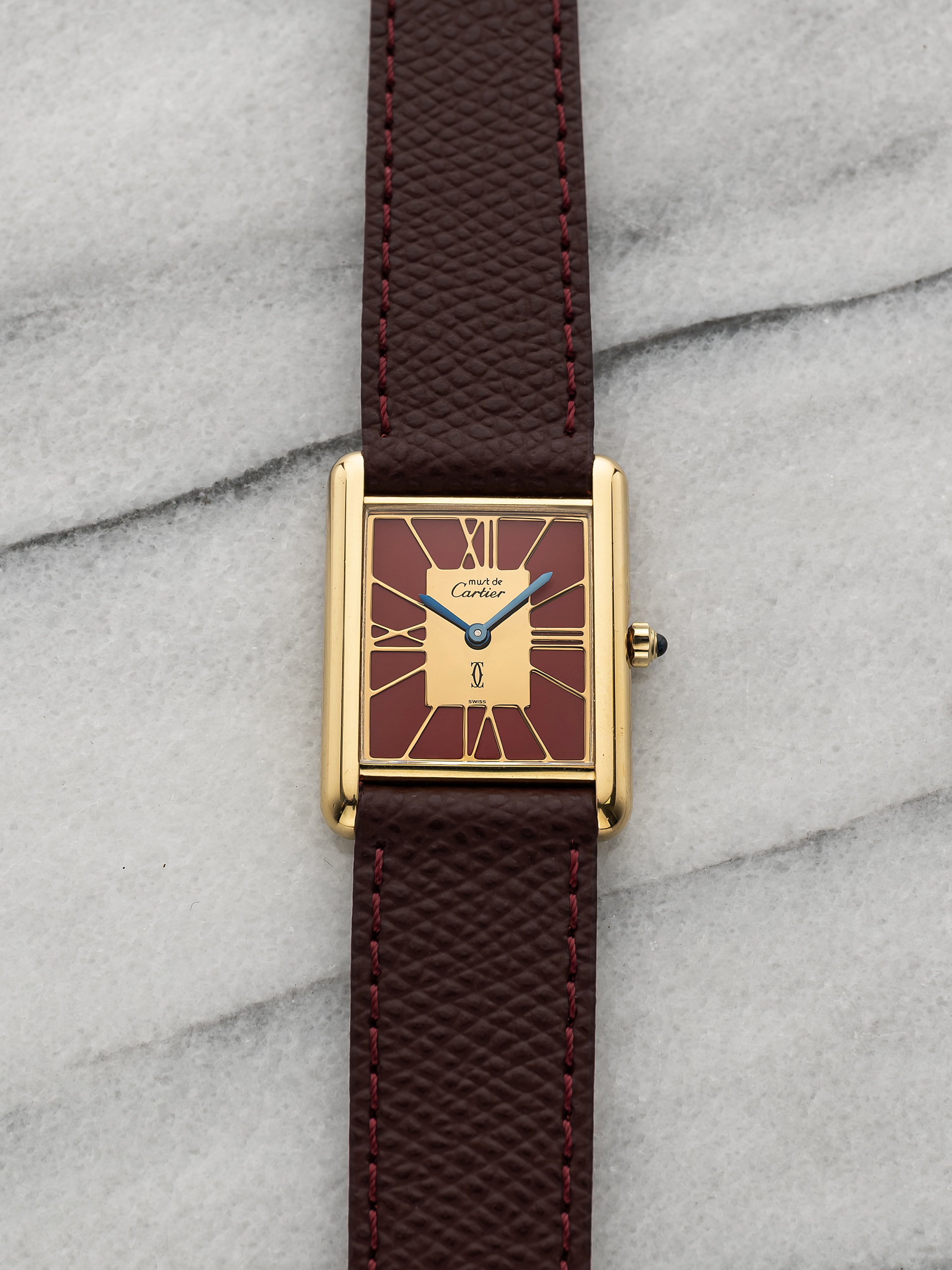 Cartier Must de Tank - Red Dial