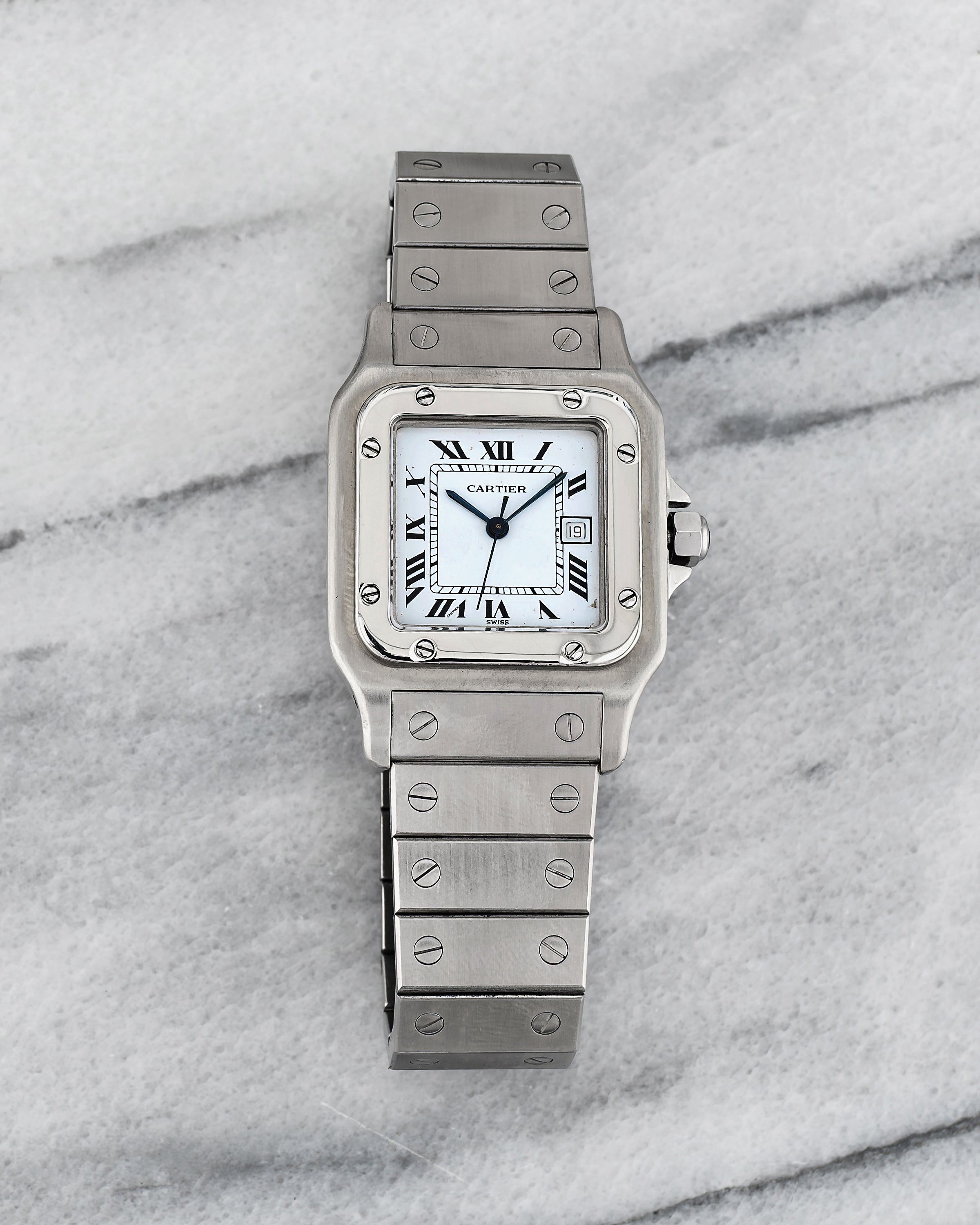 Cartier Santos 2960 - White Roman Dial
