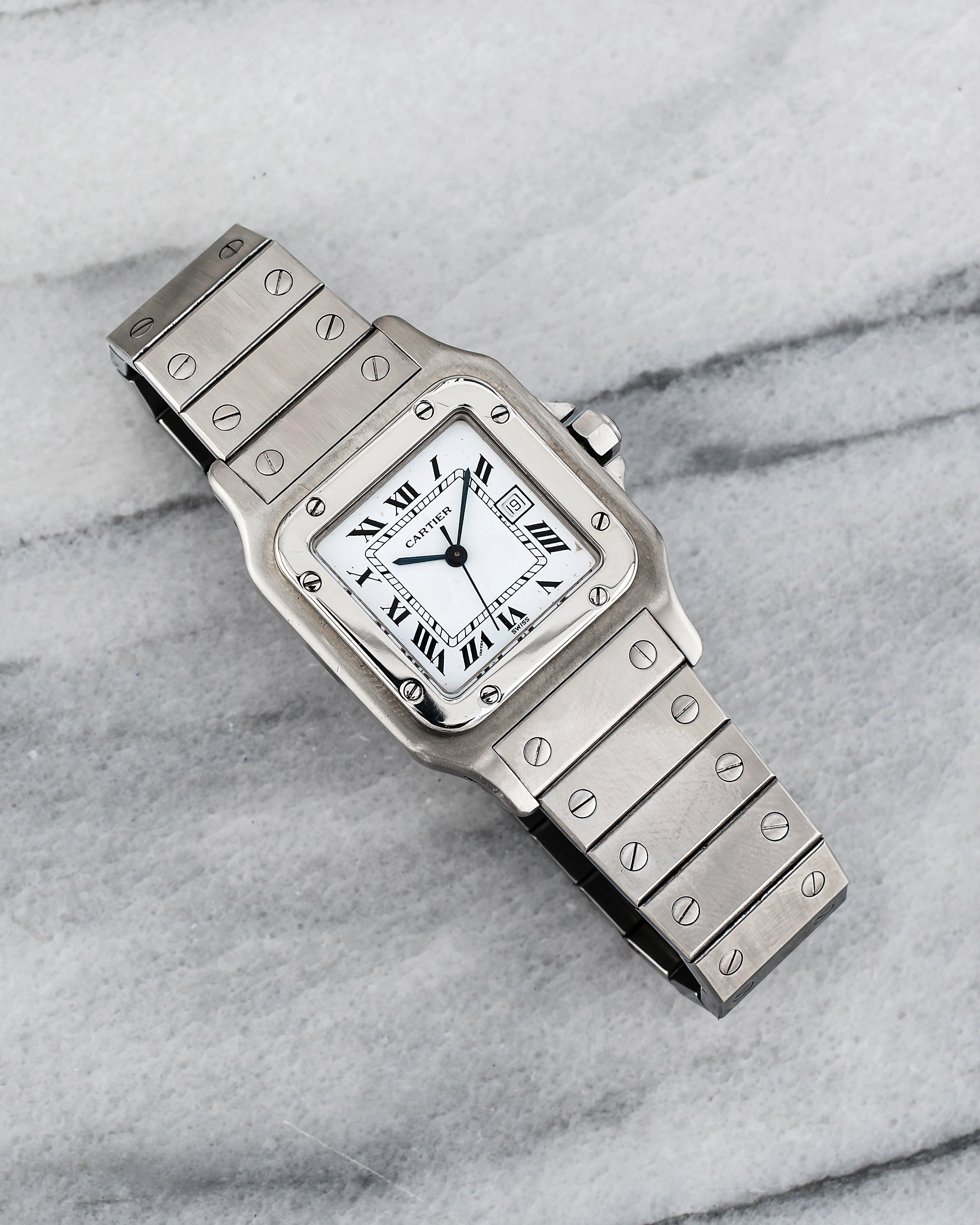 Cartier Santos 2960 - White Roman Dial