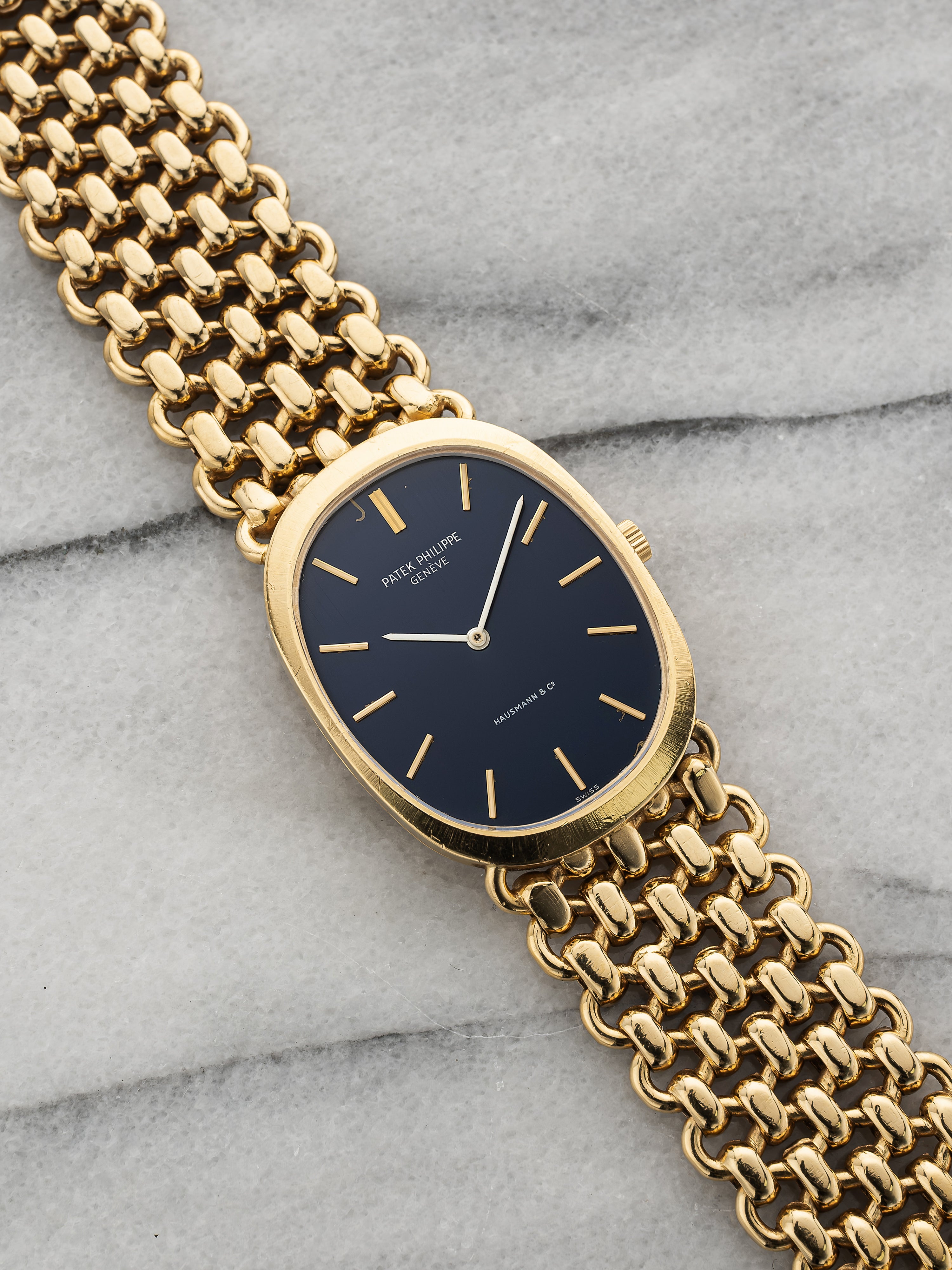 Patek Philippe Ellipse 3577 – Blue Double-Stamp Dial