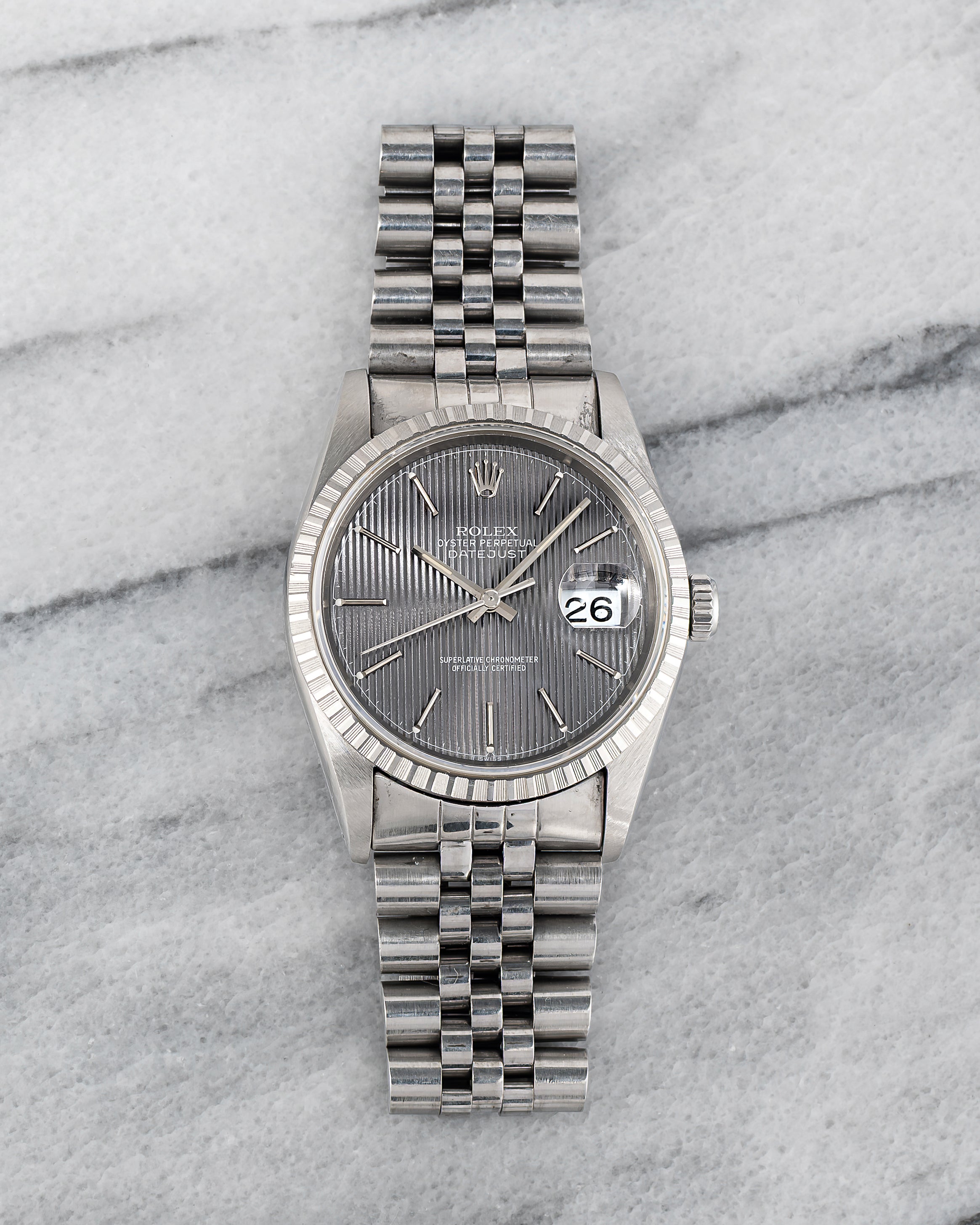 Rolex Datejust 16220 - Grey Tapestry