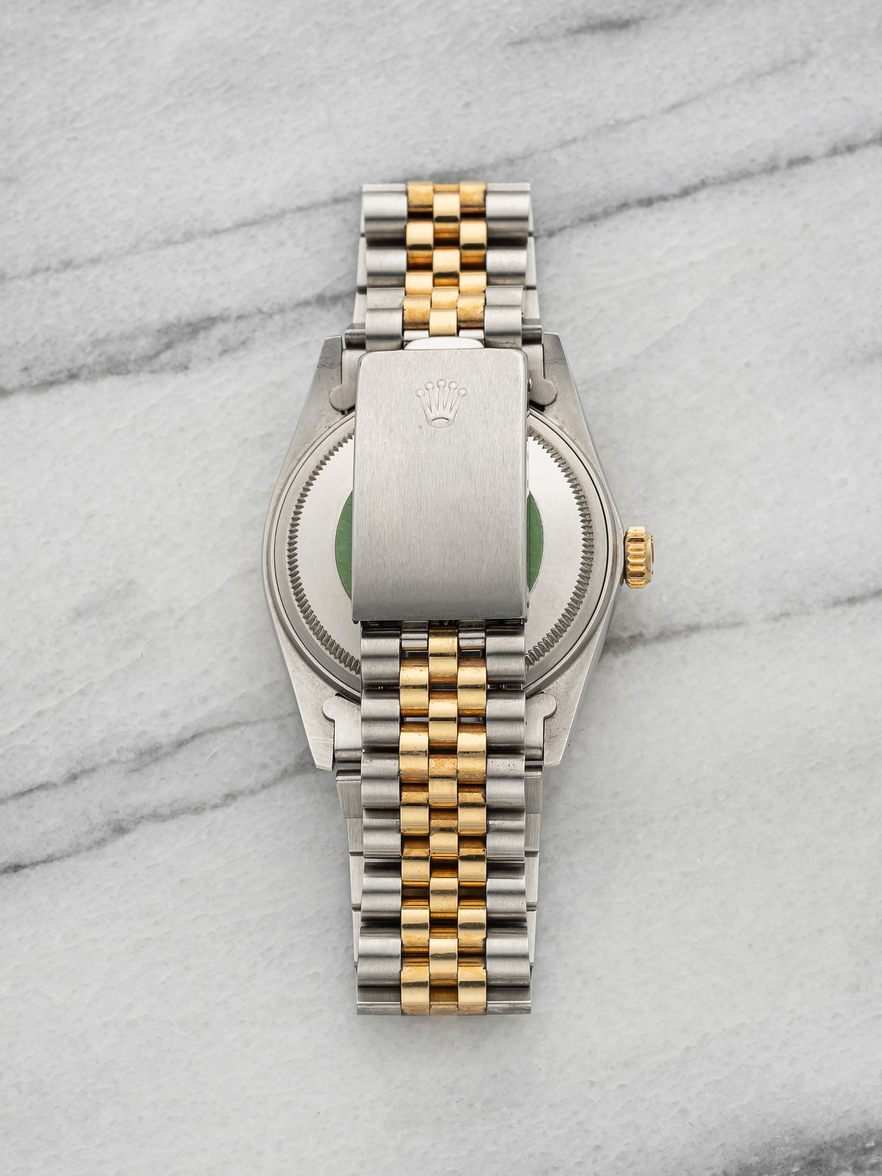 Vintage 1988 Rolex Datejust 16013 Two-Tone Champagne Boiler Gauge Dial Auto 36mm