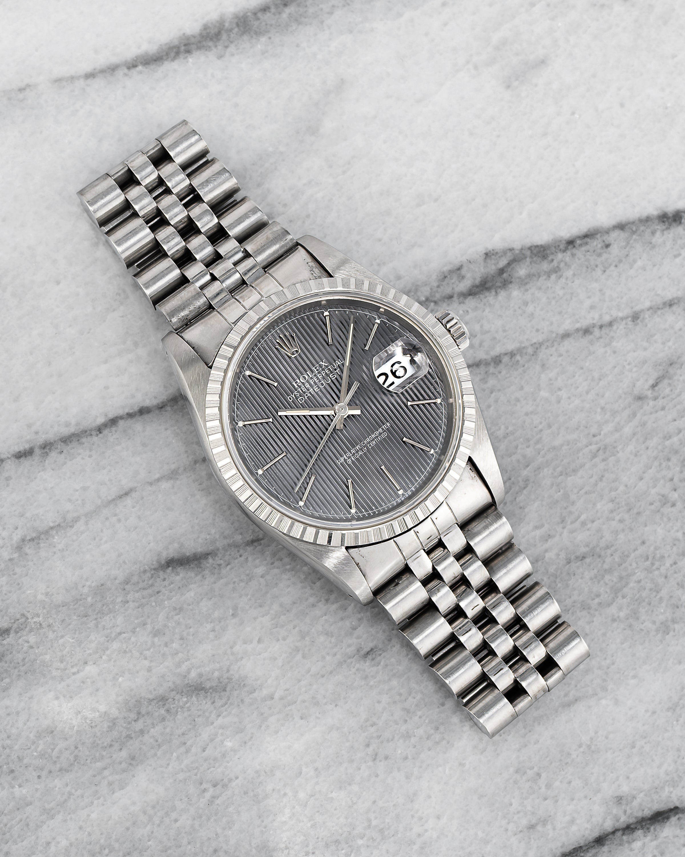 Rolex Datejust 16220 - Grey Tapestry