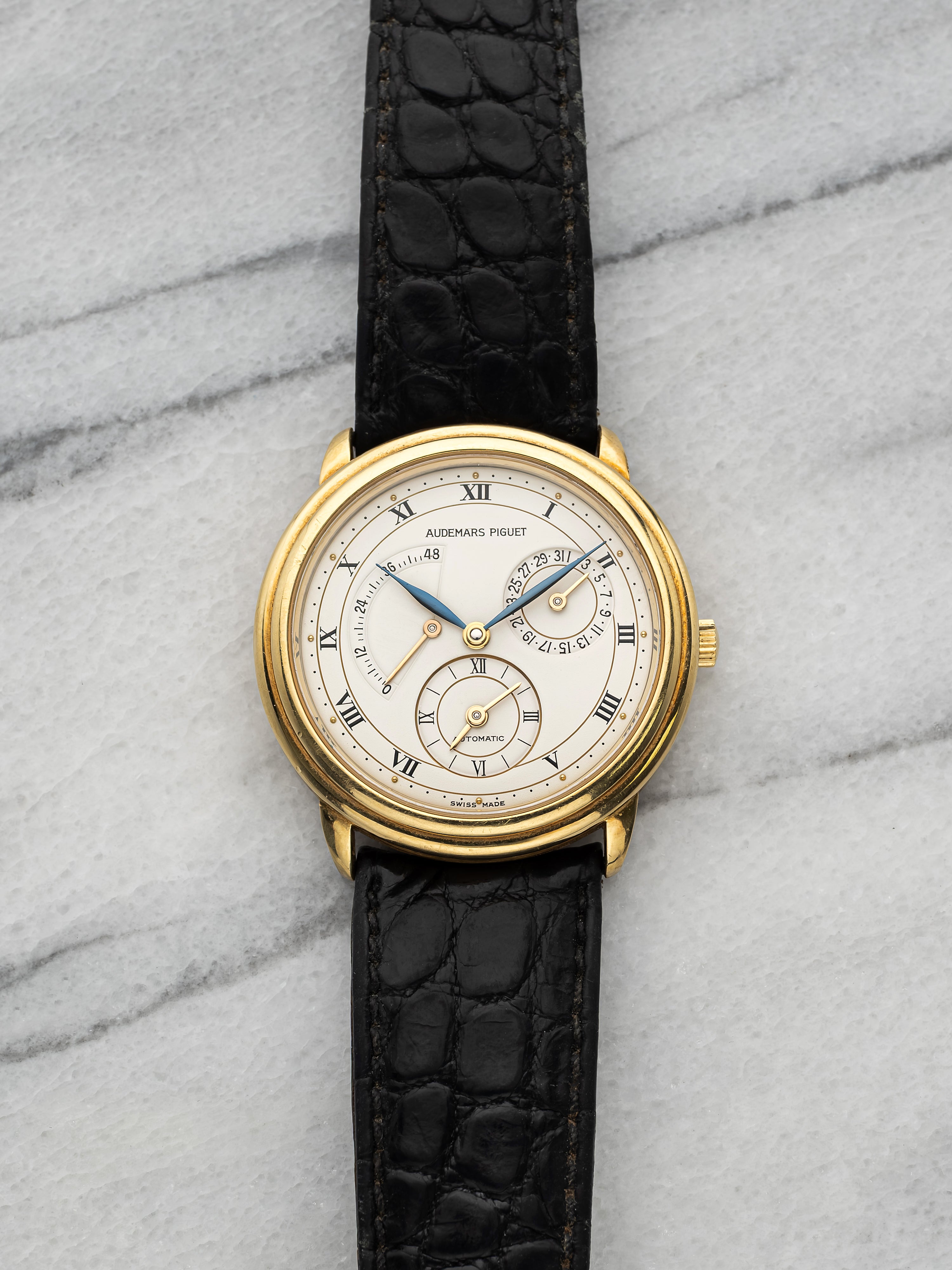 Audemars Piguet Dual Time Jules Audemars – Yellow Gold White Dial