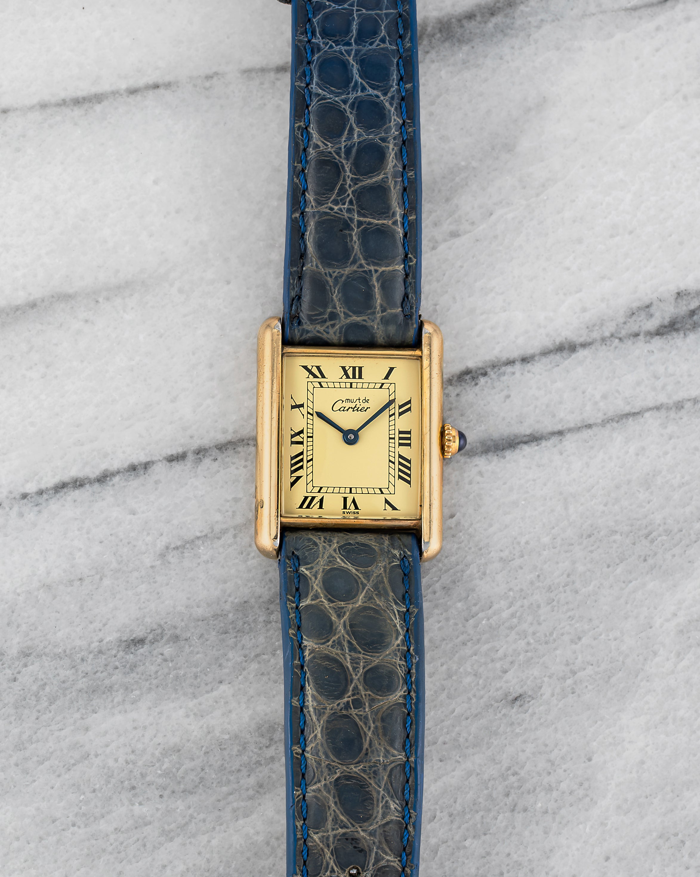 Cartier Tank – Lemon Roman Dial