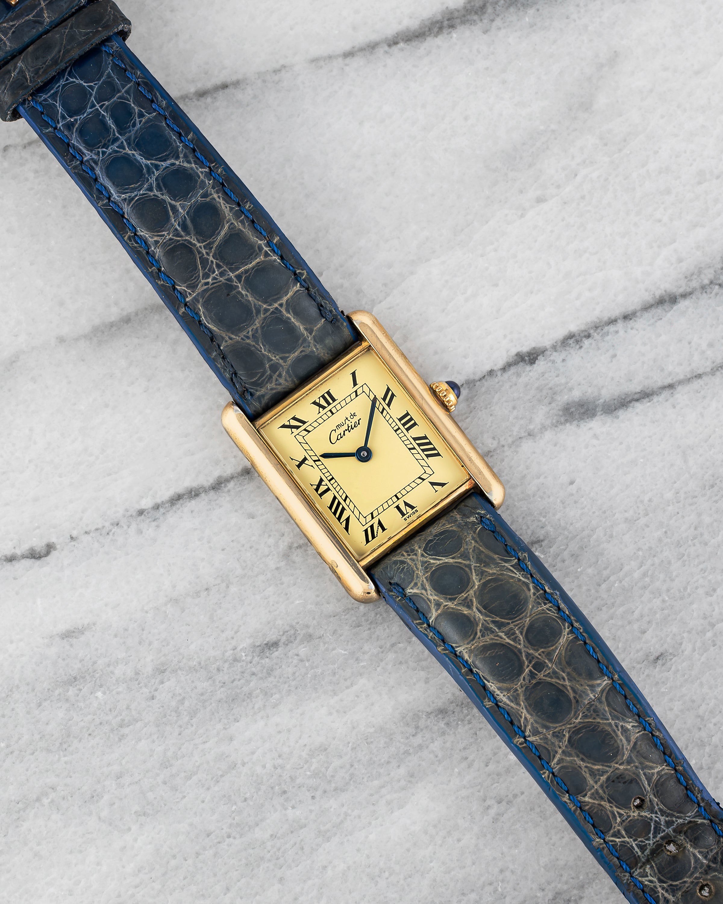 Cartier Tank – Lemon Roman Dial