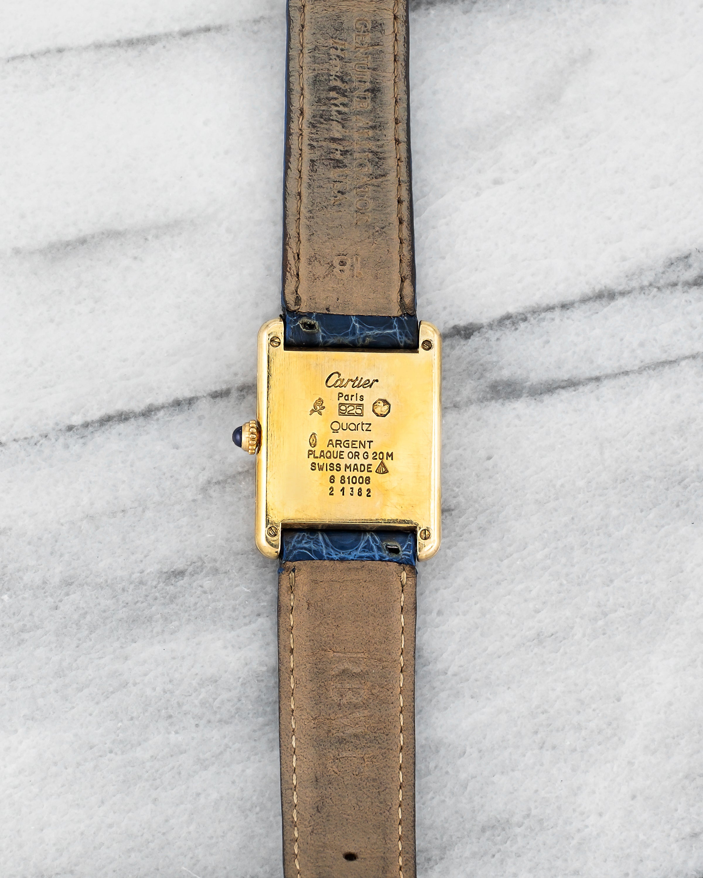 Cartier Tank – Lemon Roman Dial