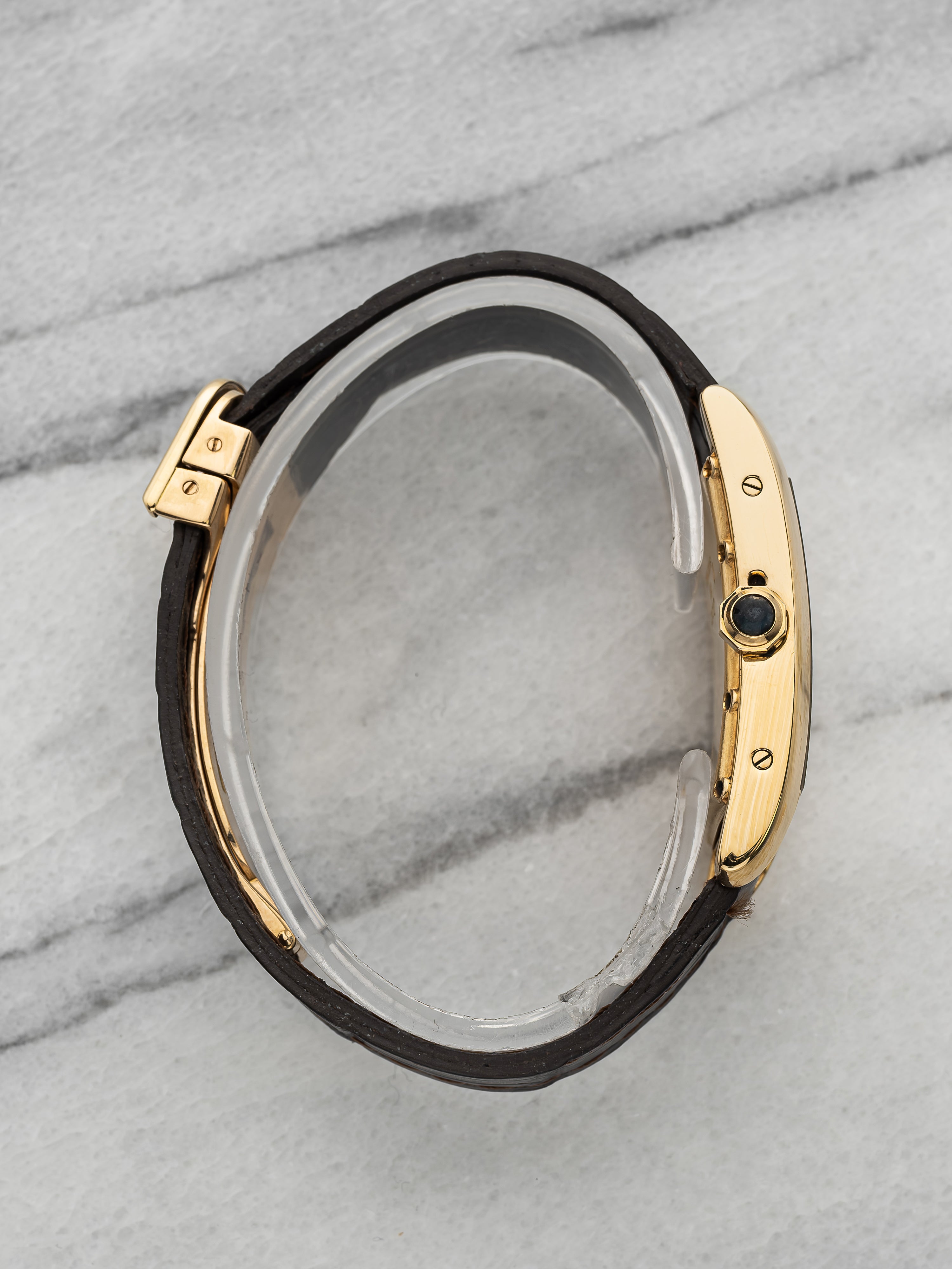 Cartier Tank Américaine Moonphase 1207 – Yellow Gold White Roman Dial