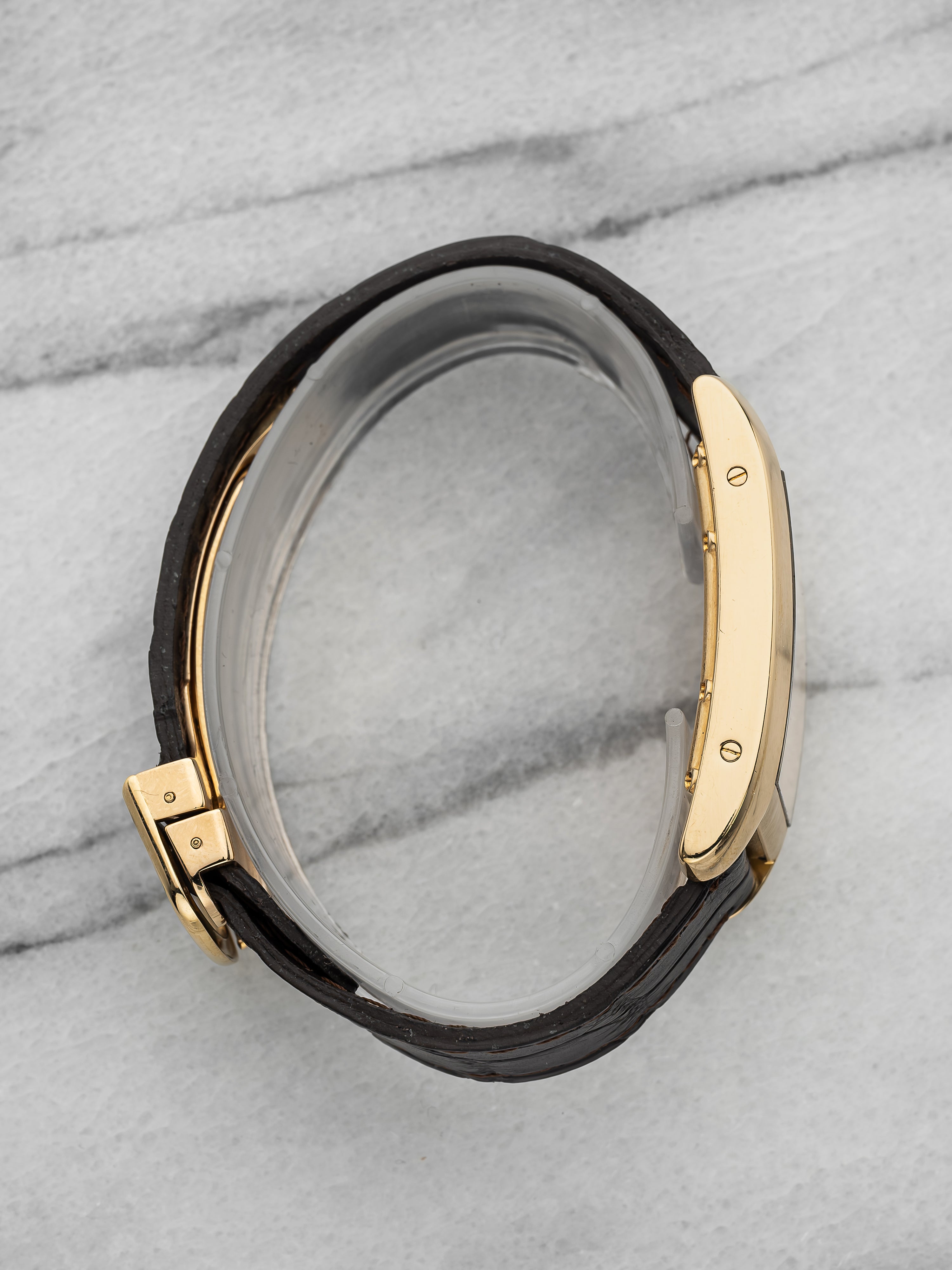 Cartier Tank Américaine Moonphase 1207 – Yellow Gold White Roman Dial