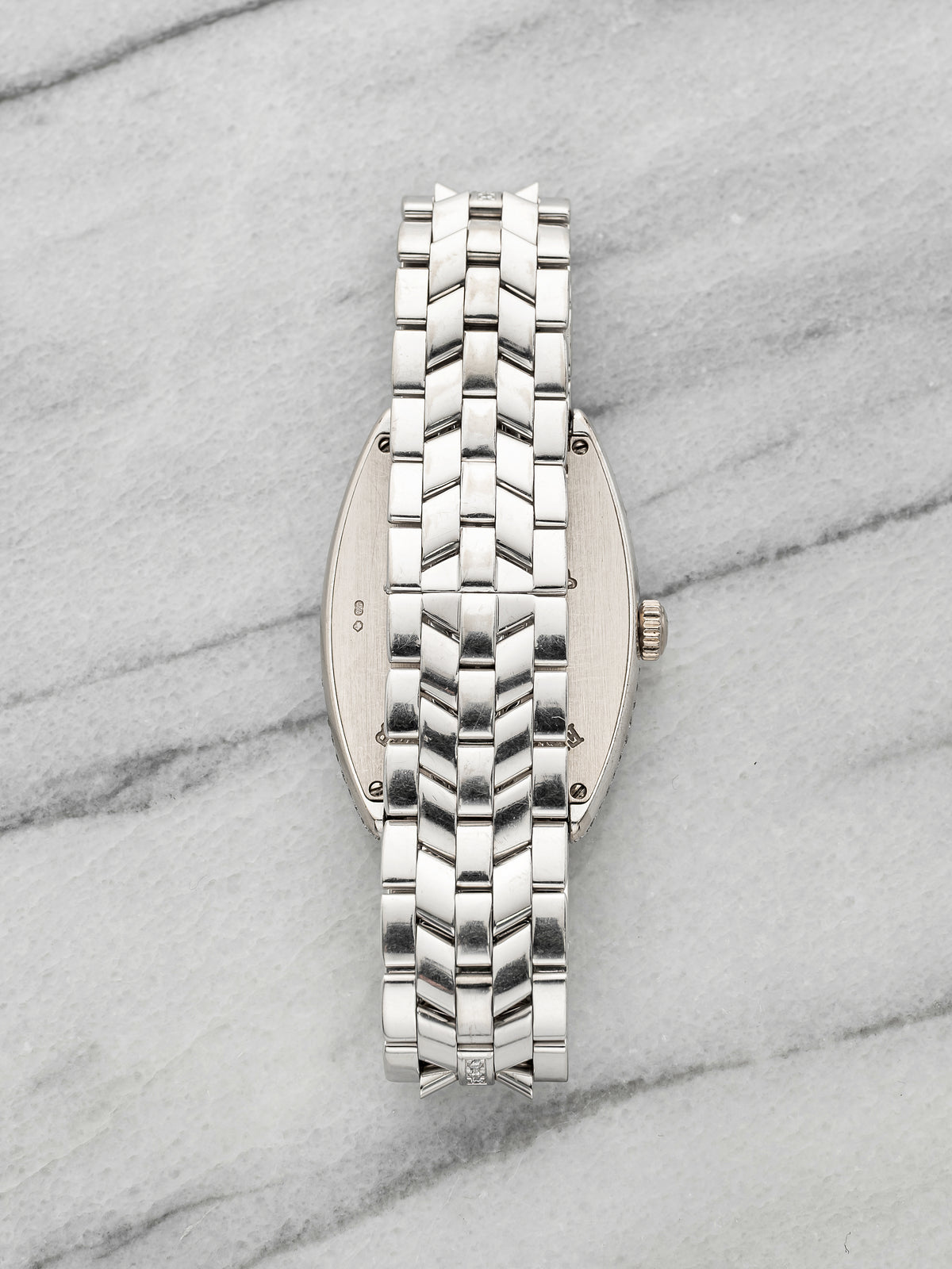 Vintage 1990s Franck Muller Chronometro 2852D 18K WG Guilloché Diamond Auto 31mm