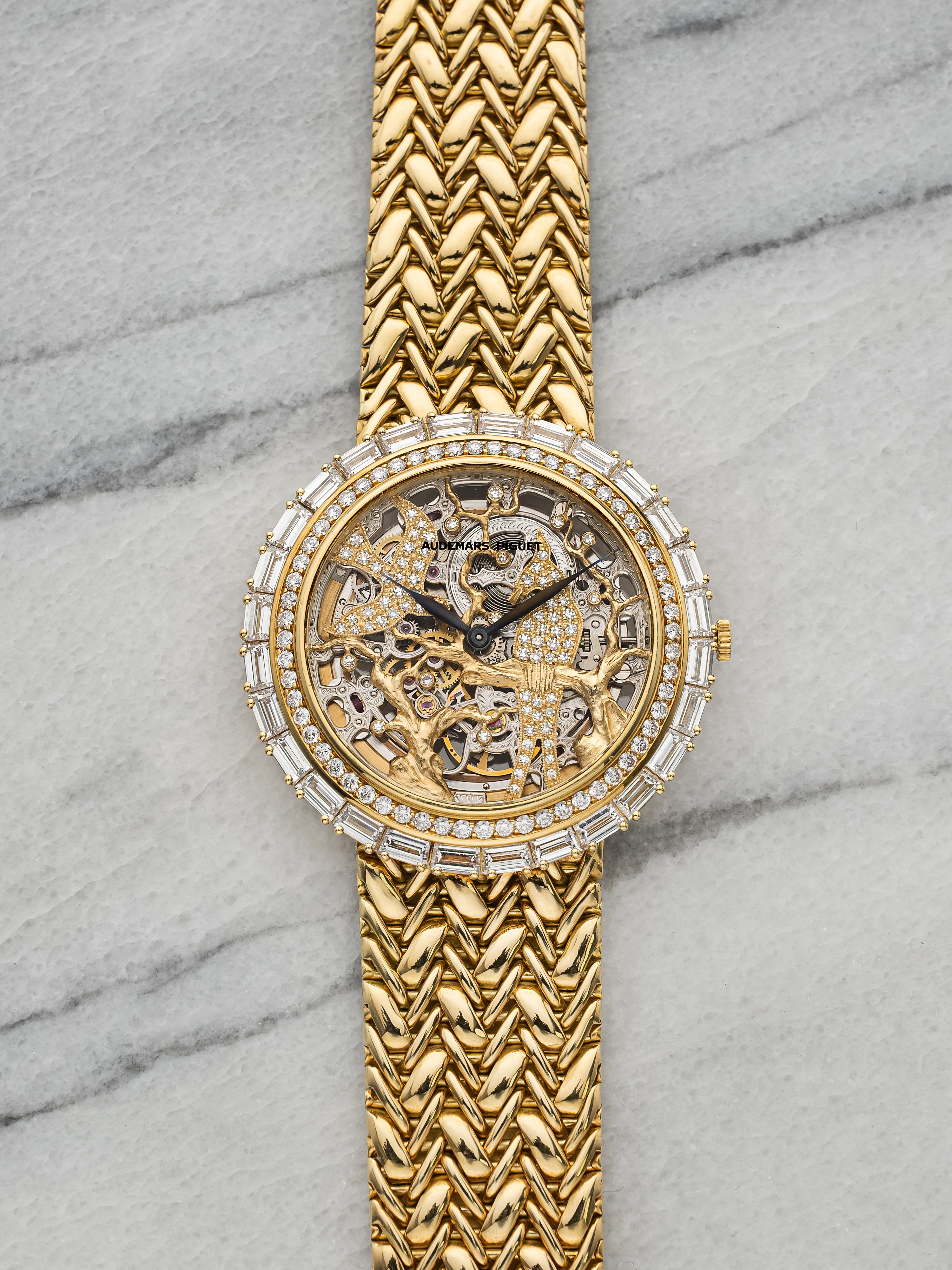 1995 Audemars Piguet 14656BC – Yellow Gold, Skeletonized Diamond Bird Dial