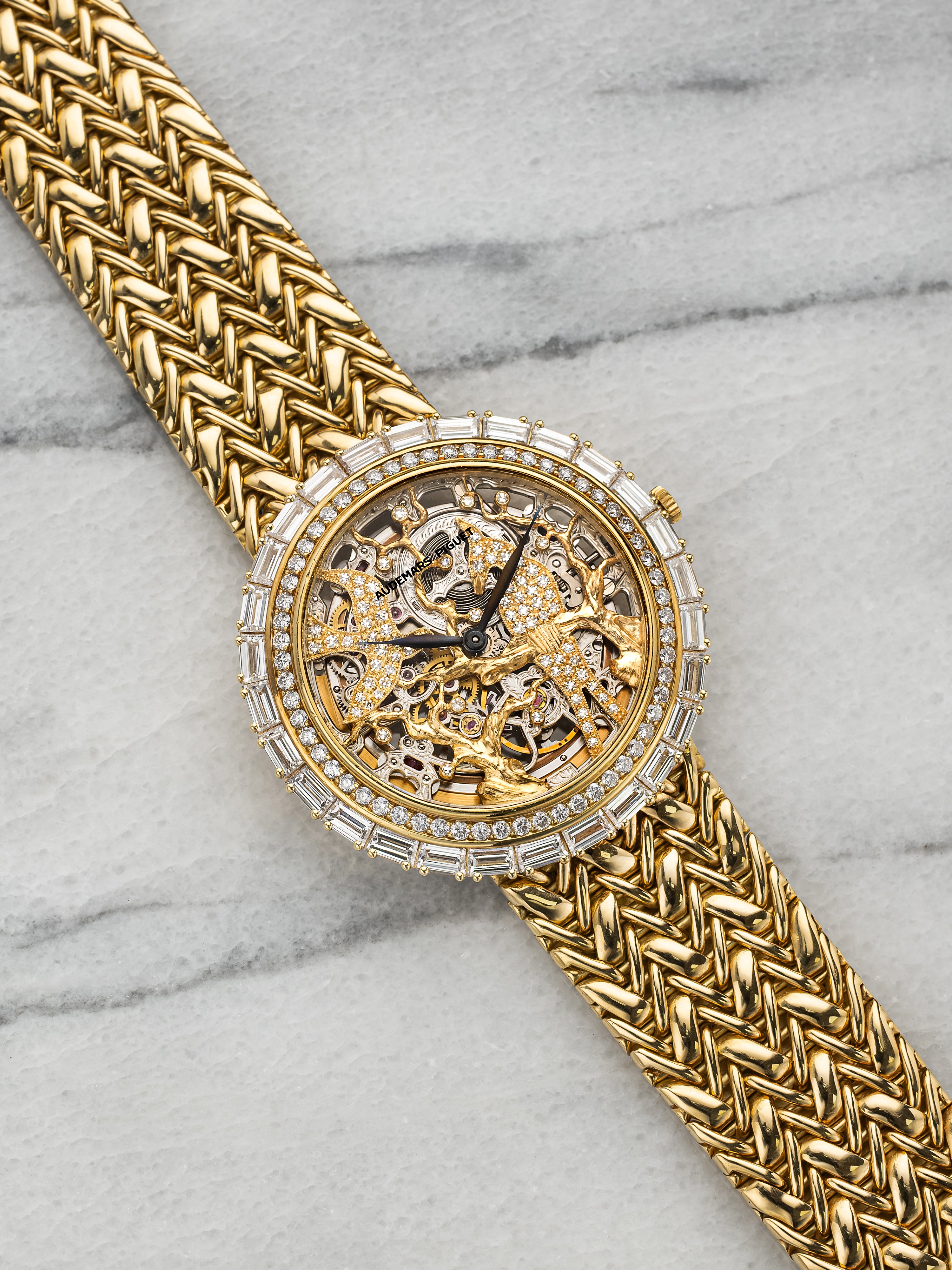 1995 Audemars Piguet 14656BC – Yellow Gold, Skeletonized Diamond Bird Dial
