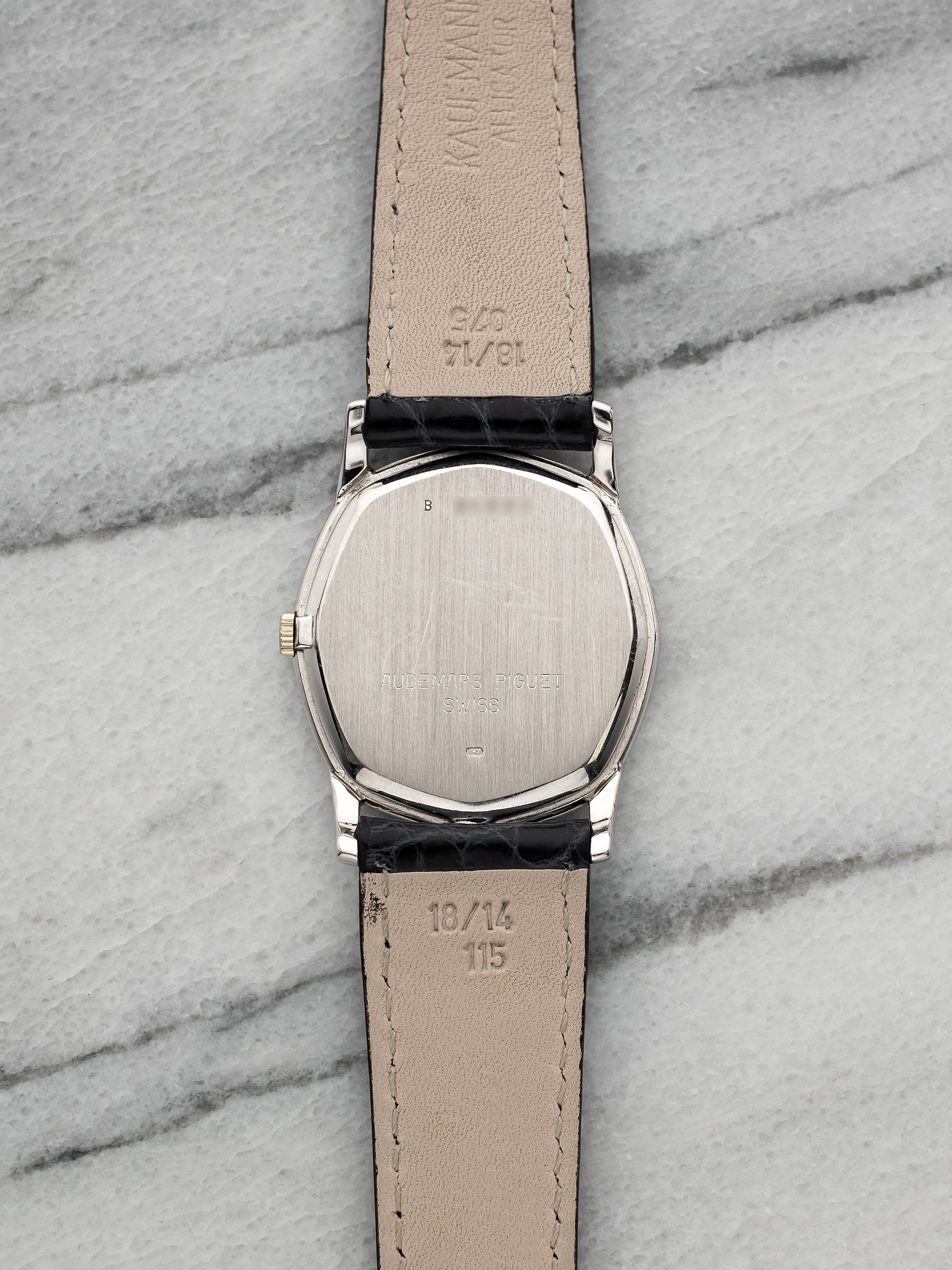 Audemars Piguet Octagonal – White Gold Lapis Lazuli & Pavé Diamond Dial