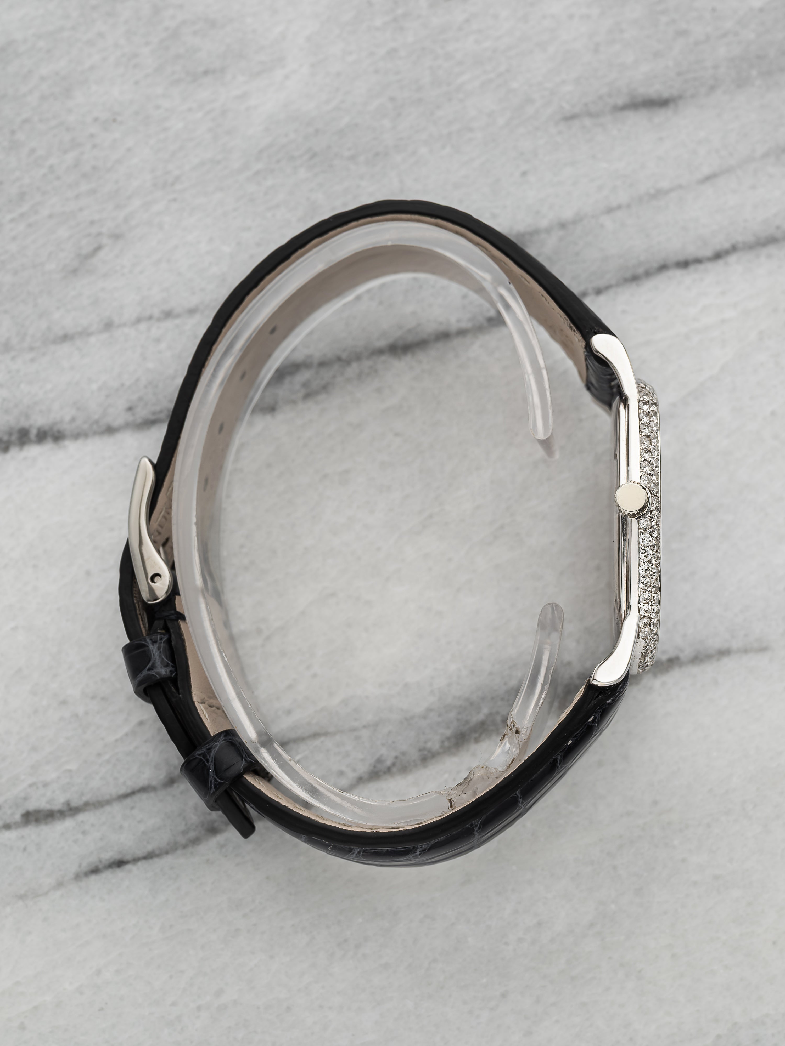 Audemars Piguet Octagonal – White Gold Lapis Lazuli & Pavé Diamond Dial