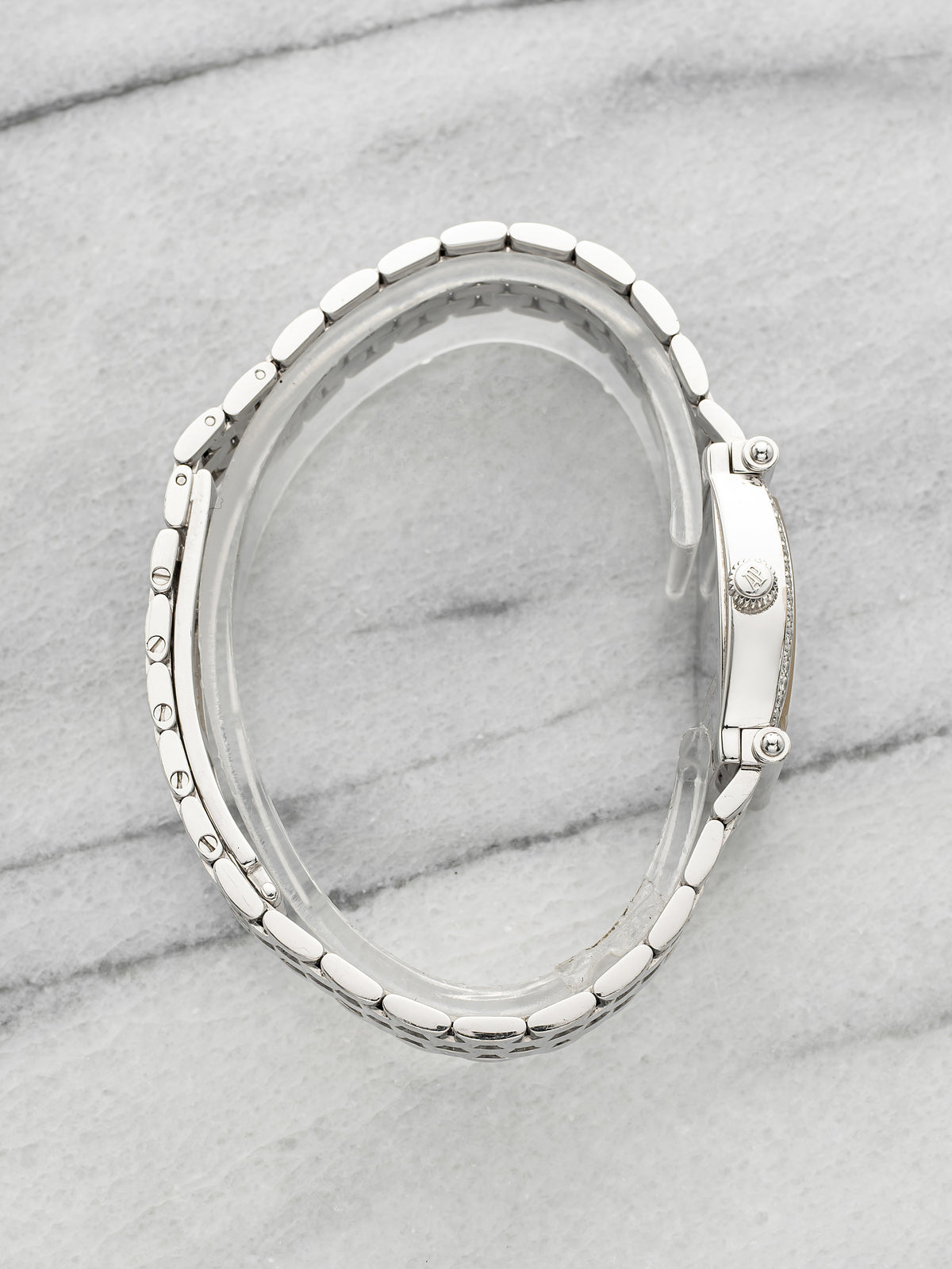 Vintage 1990s Audemars Piguet Lady Carnegie 77153BC 18K WG Diamond Manual 19mm