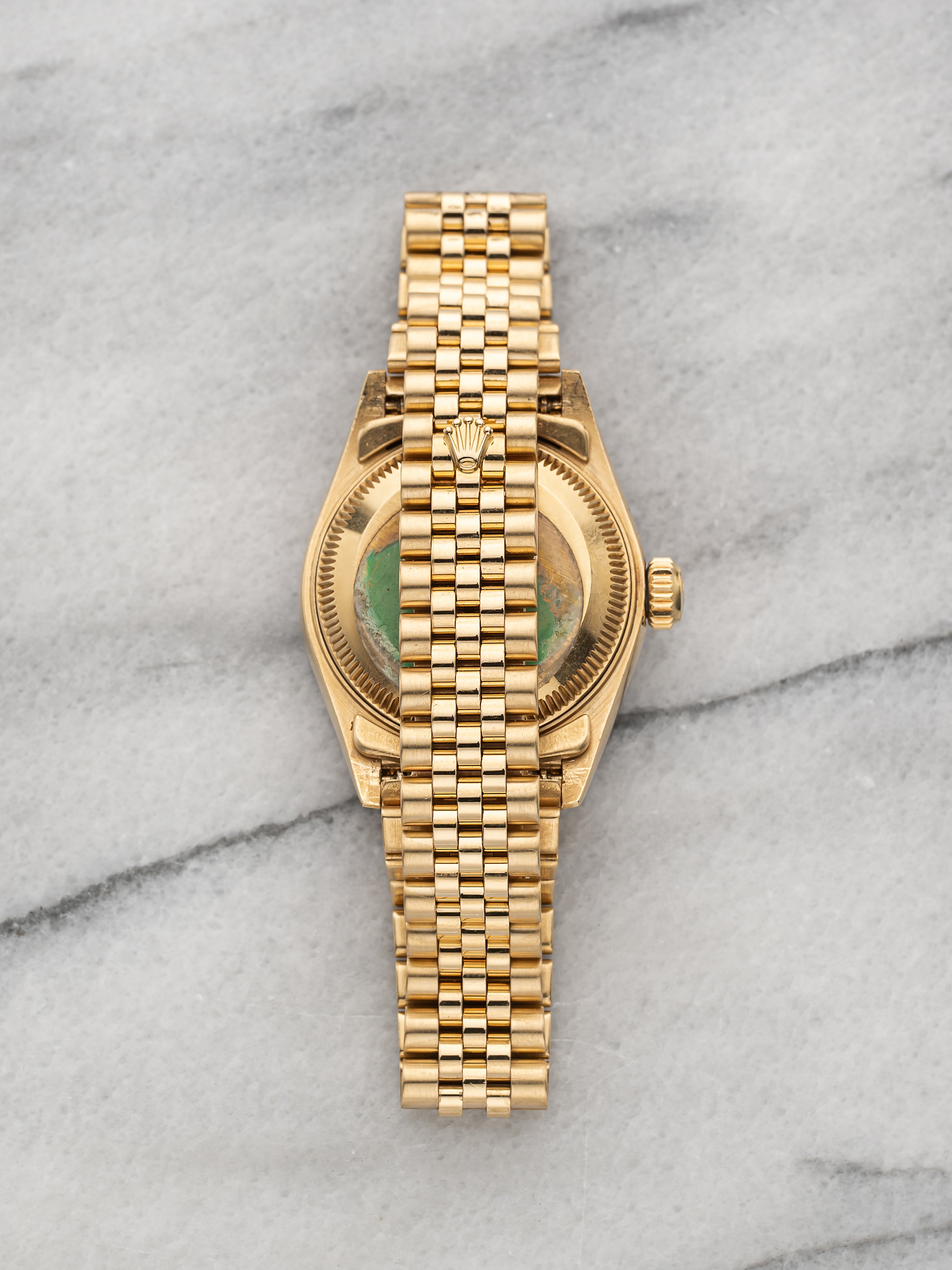 1987 Rolex Lady-Datejust 69138 18K YG Champagne Pleiade Diamond Dial Auto 26 mm