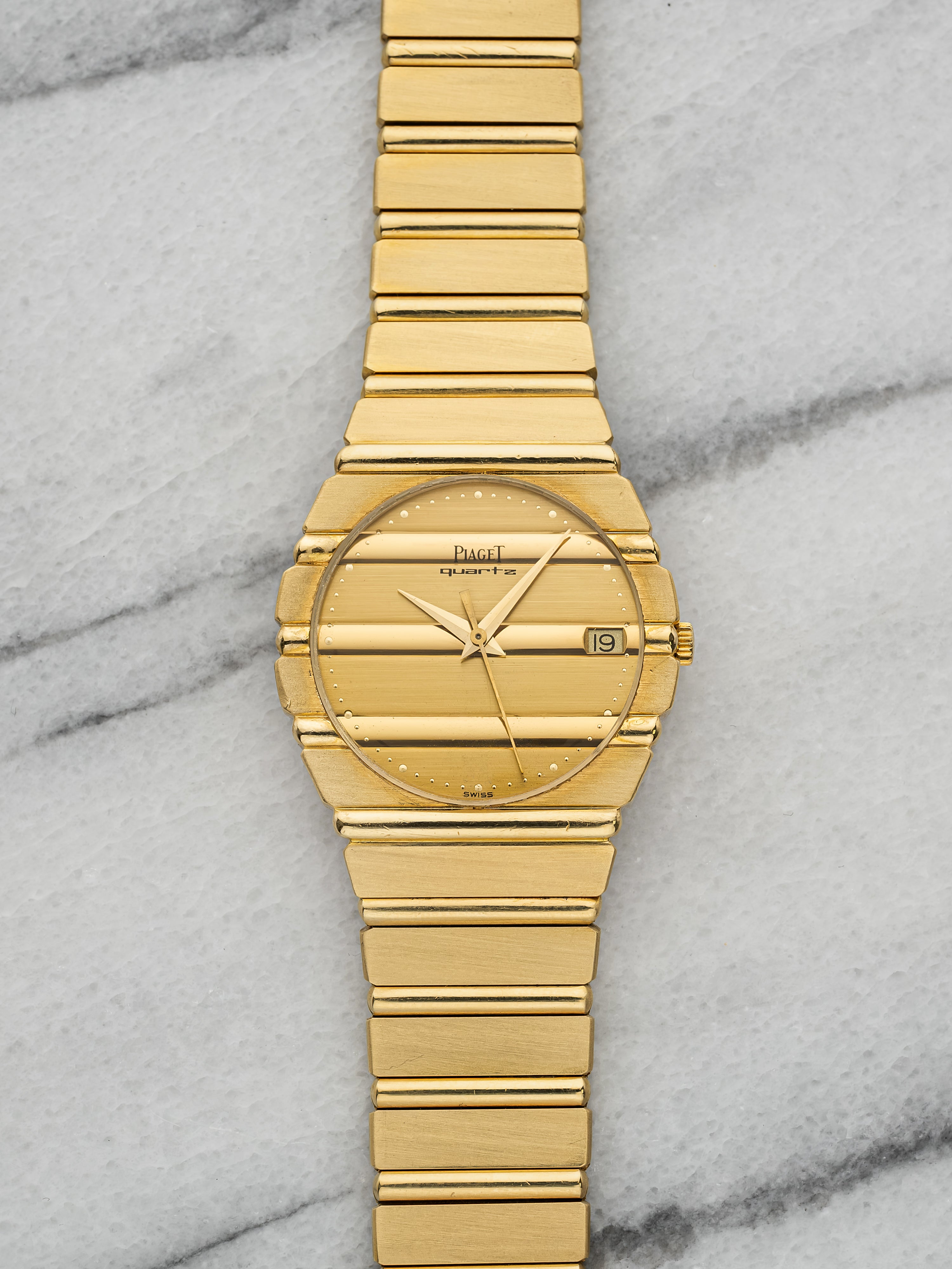 Piaget Polo Date 15791 C701 – Yellow Gold Gold Dial