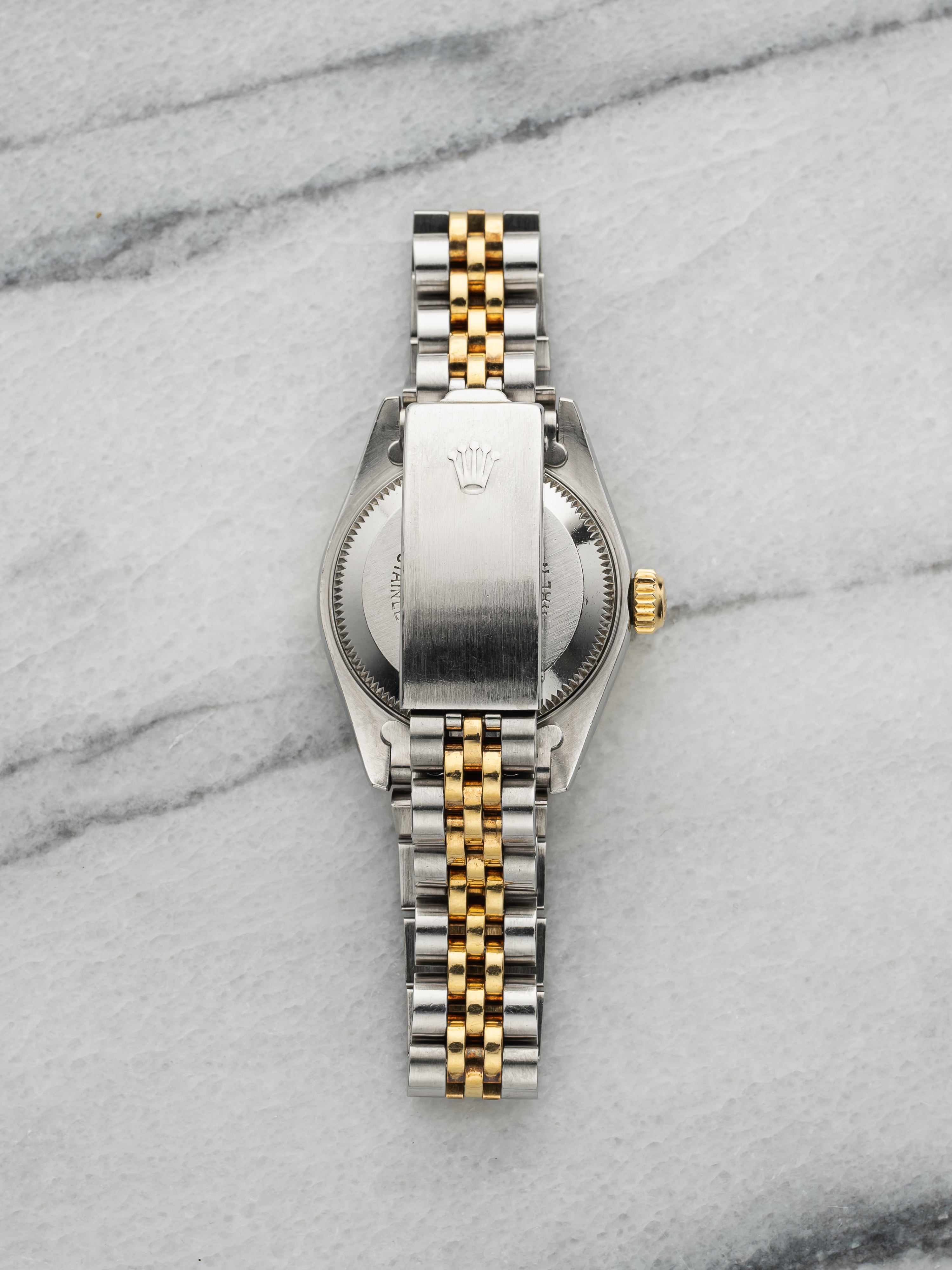 Vintage 1987 Rolex Lady Datejust 69173 Two-Tone Silver Sunburst Dial Auto 26mm