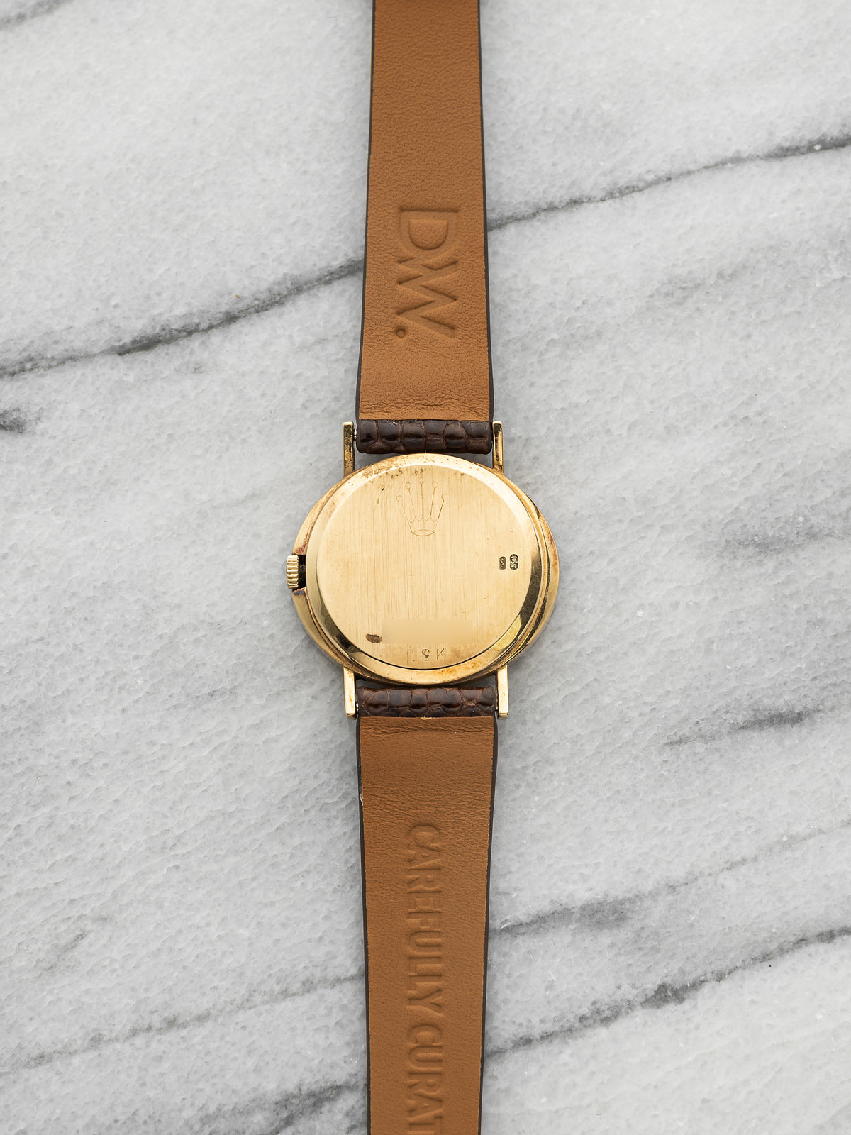Vintage 1976 Rolex Lady Cellini 4081 18K YG Champagne Dial Manual 25mm