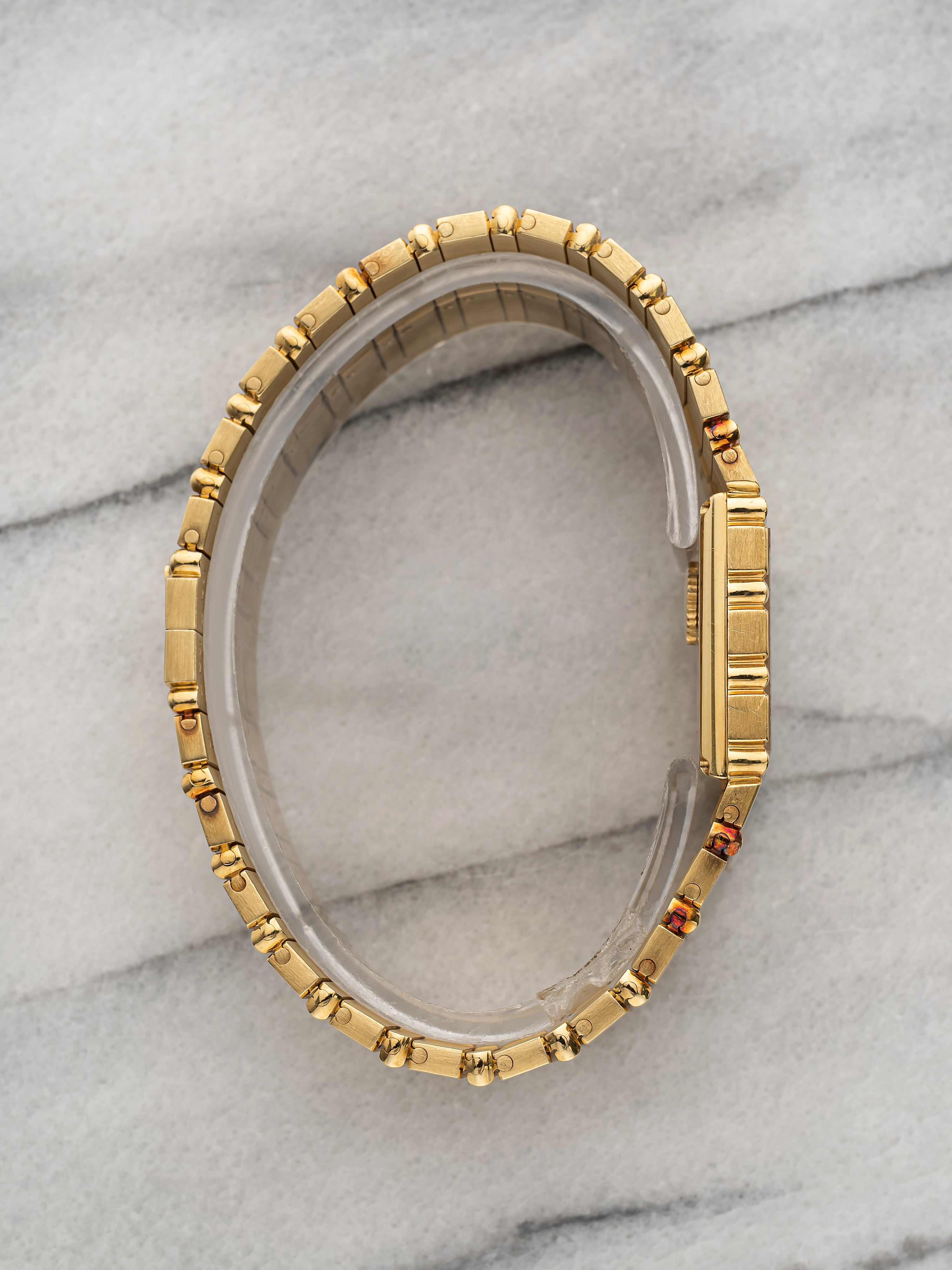 1980s Piaget Polo 7131 C 701 18K Yellow Gold Gadron Dial Quartz 25mm