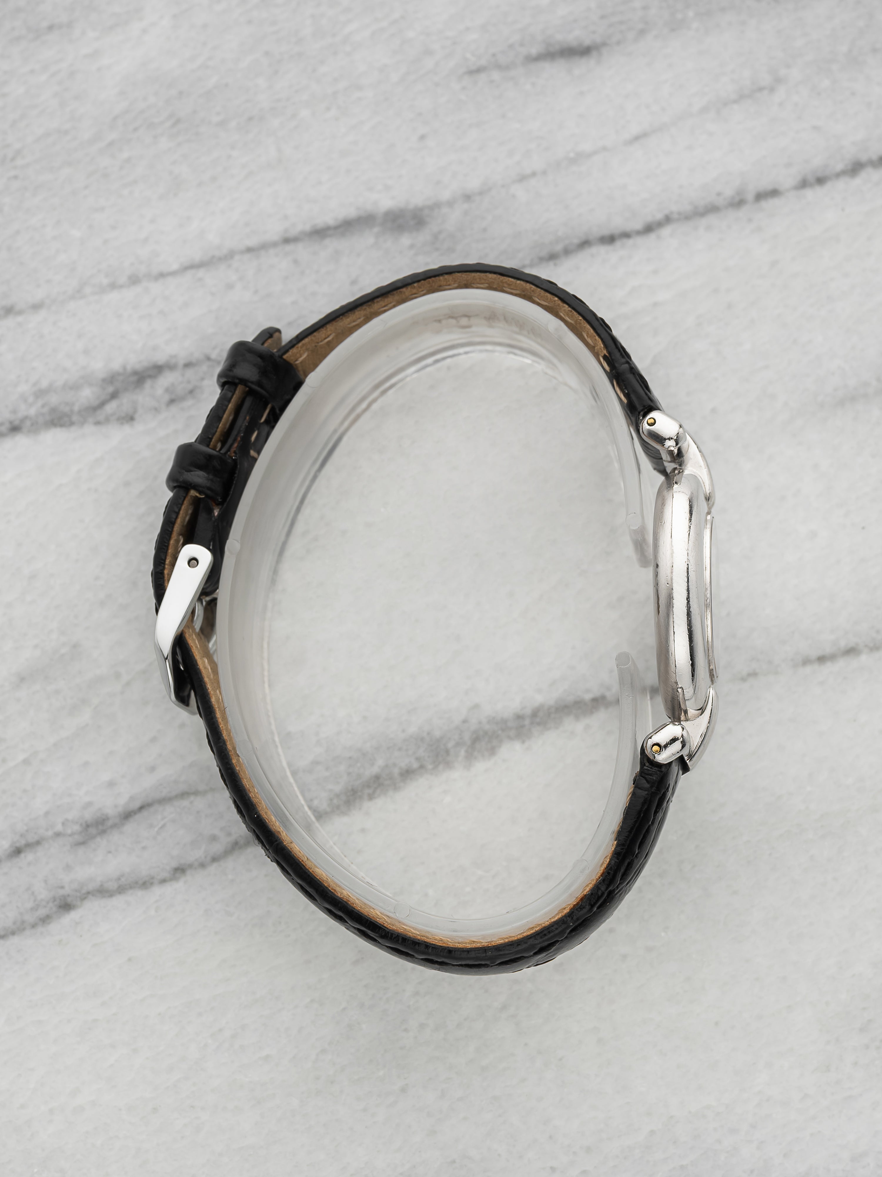 Vintage 1990s Cartier Lady Colisee 1903 Sterling Silver White Dial Quartz 24mm