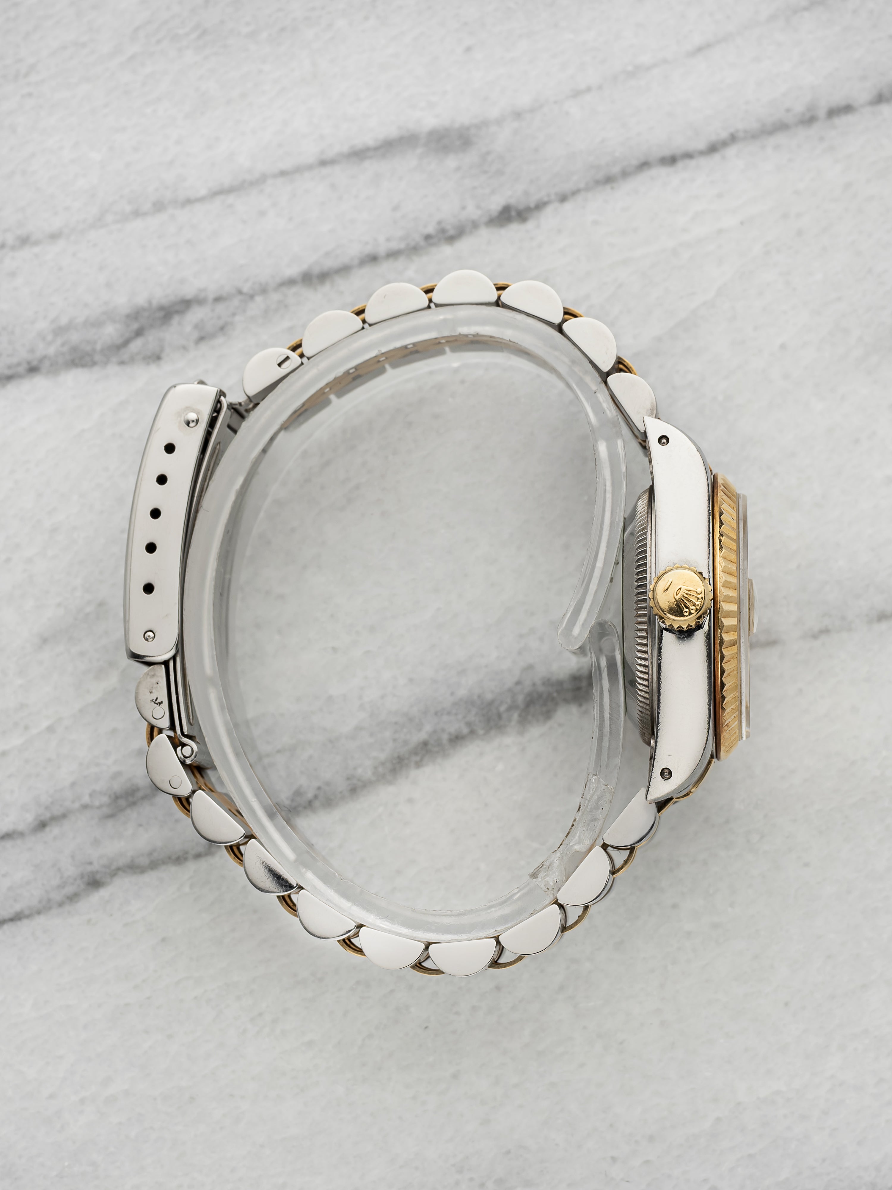 Vintage 1990 Rolex Lady Datejust 69173 Two-Tone Champagne Diamond Dial Auto 26mm