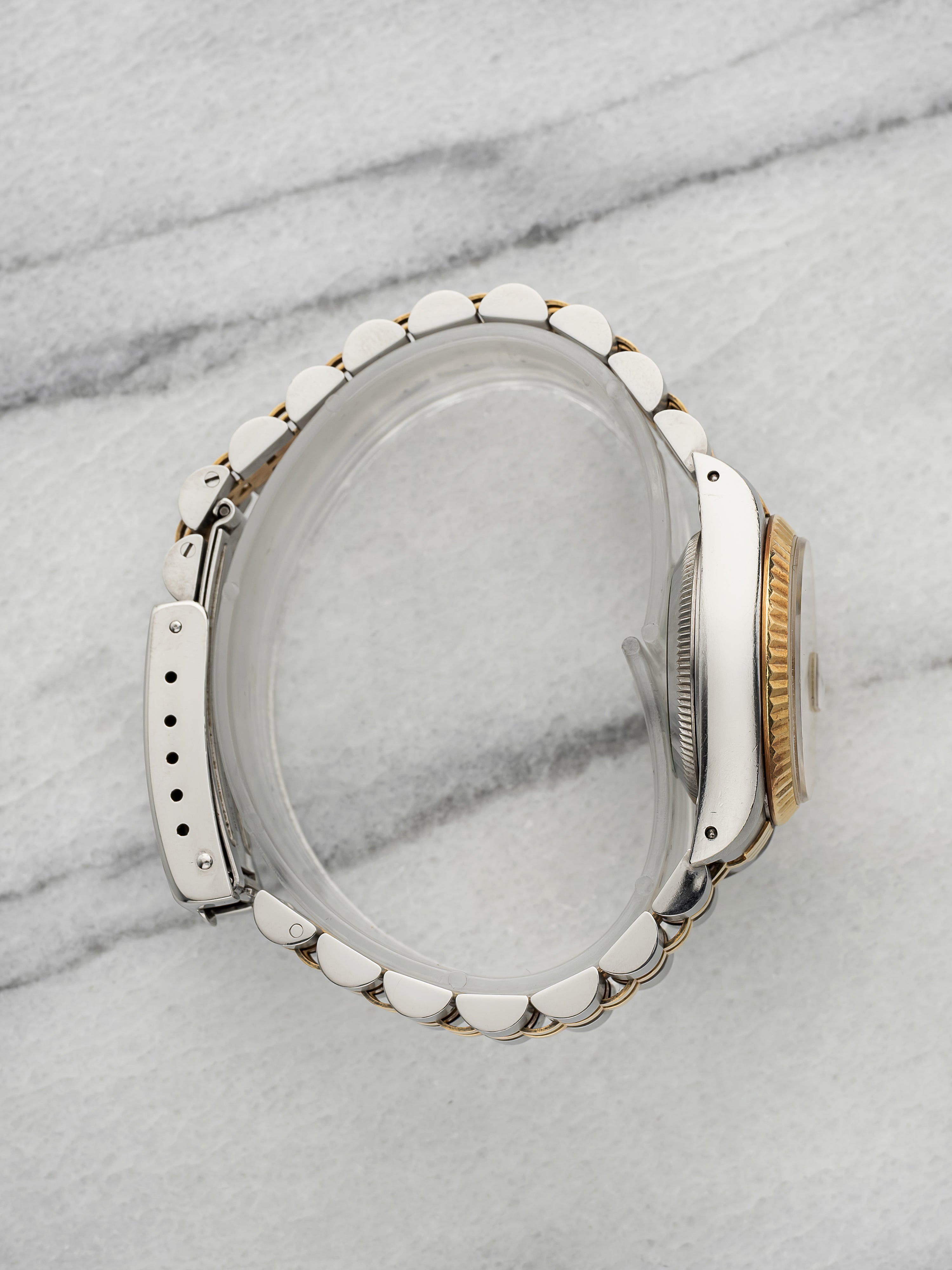 Vintage 1990 Rolex Lady Datejust 69173 Two-Tone Champagne Diamond Dial Auto 26mm