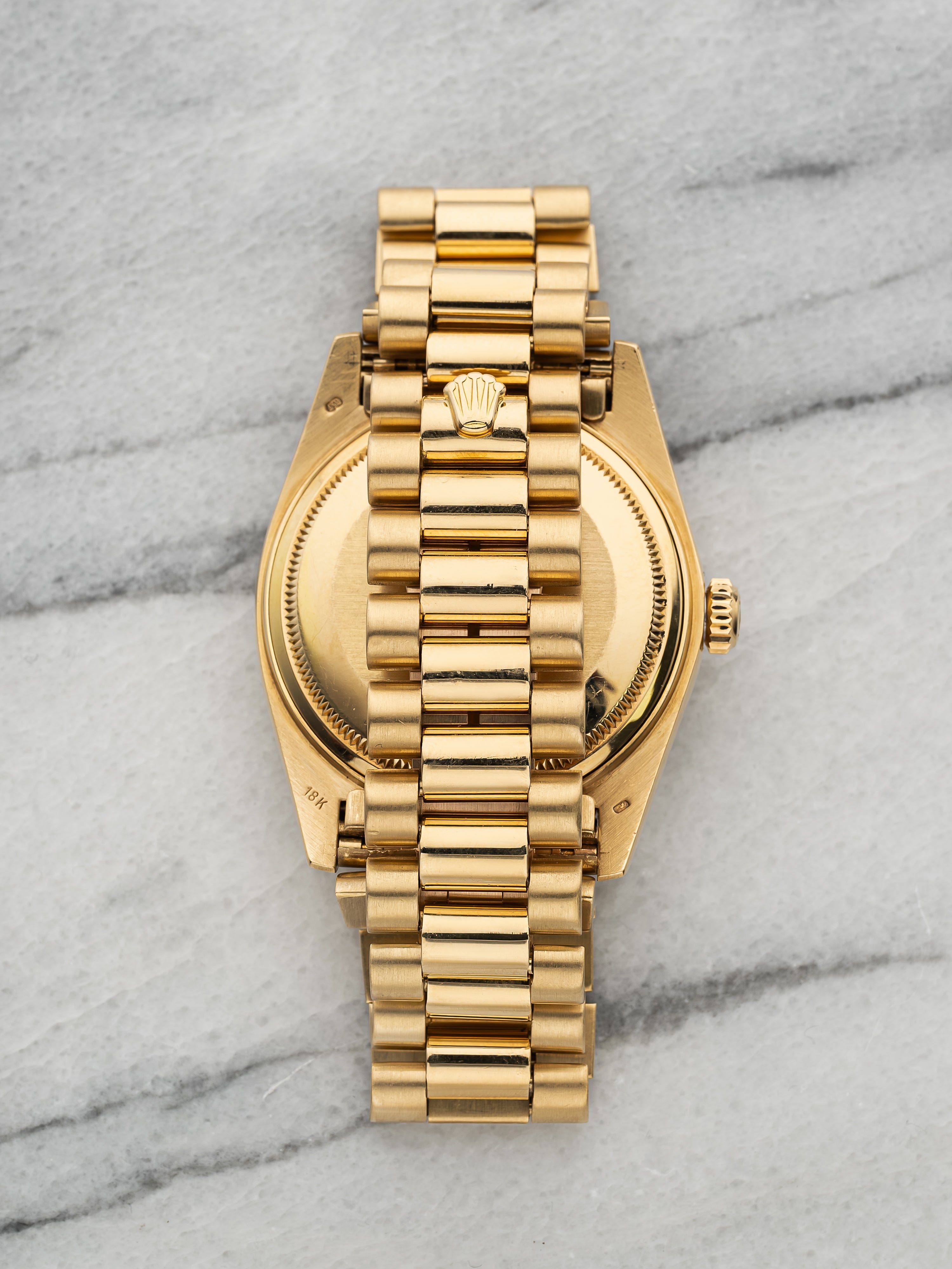 1984 Rolex Day-Date 18238 – Yellow Gold Champagne Diamond Dial