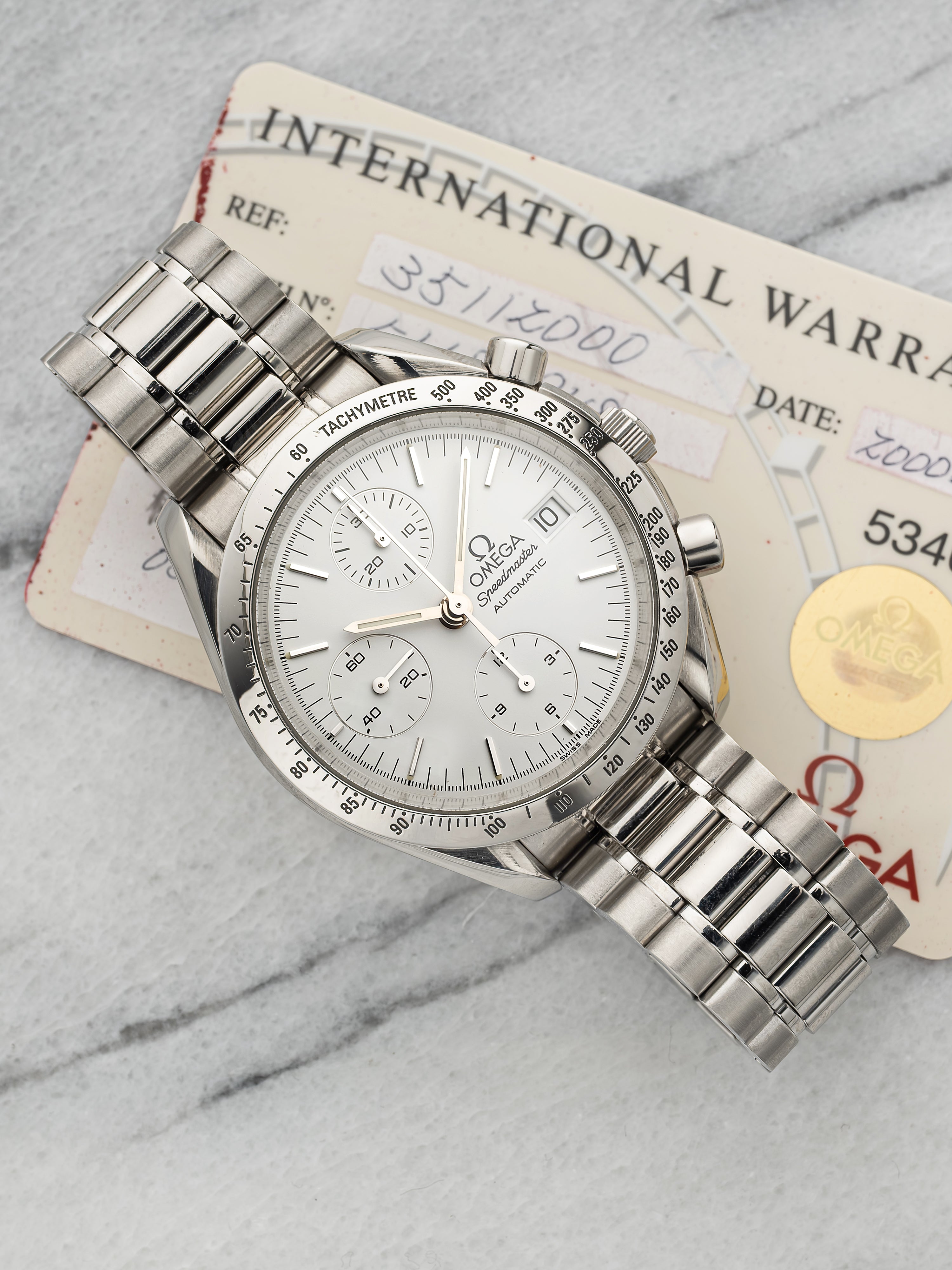 Omega Speedmaster Reduced 3511.20 – Steel Matte White Dial