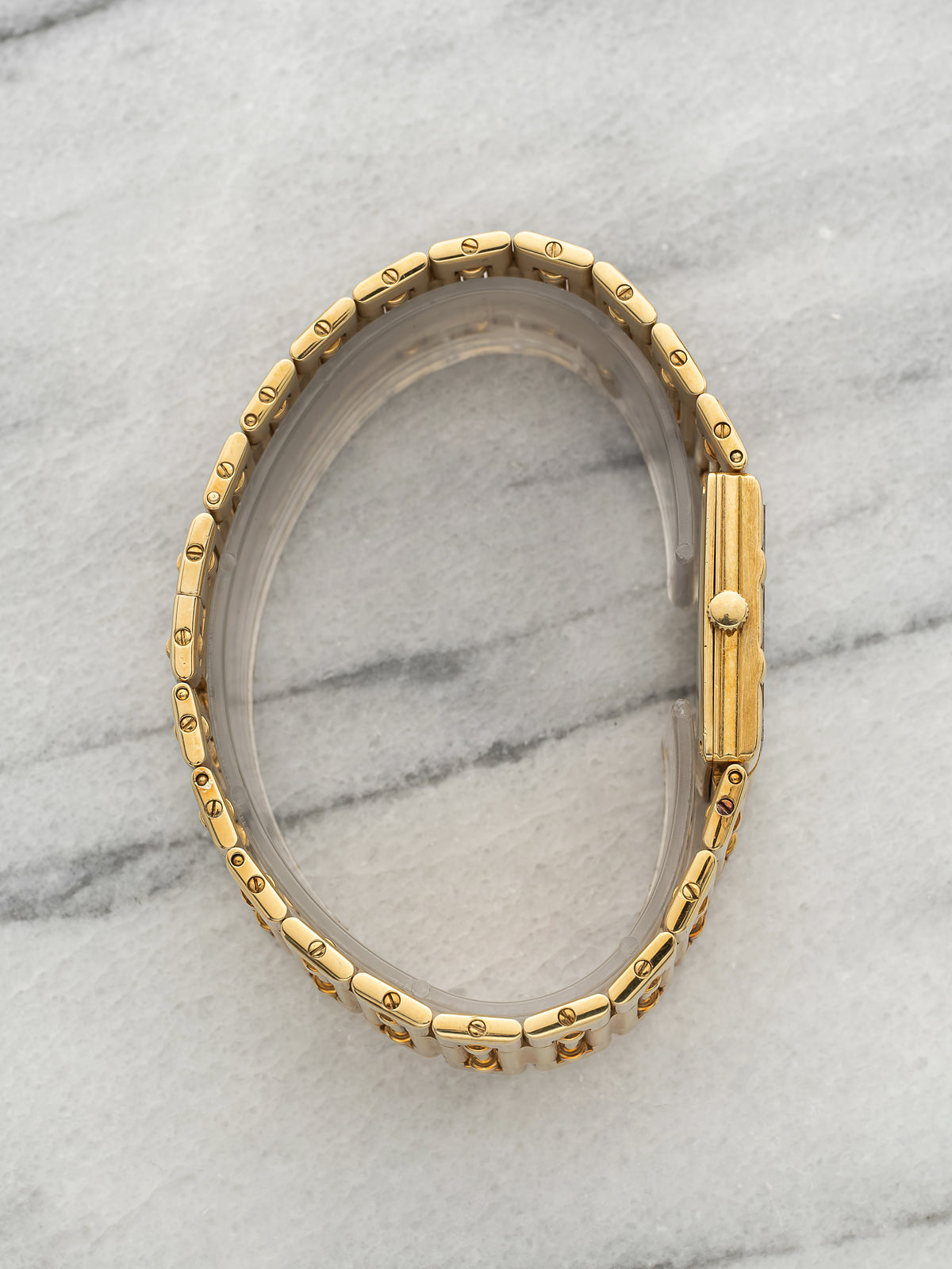 Vintage 1970s Piaget Dancer 80567K81 18K YG Champagne Dial Quartz 23mm
