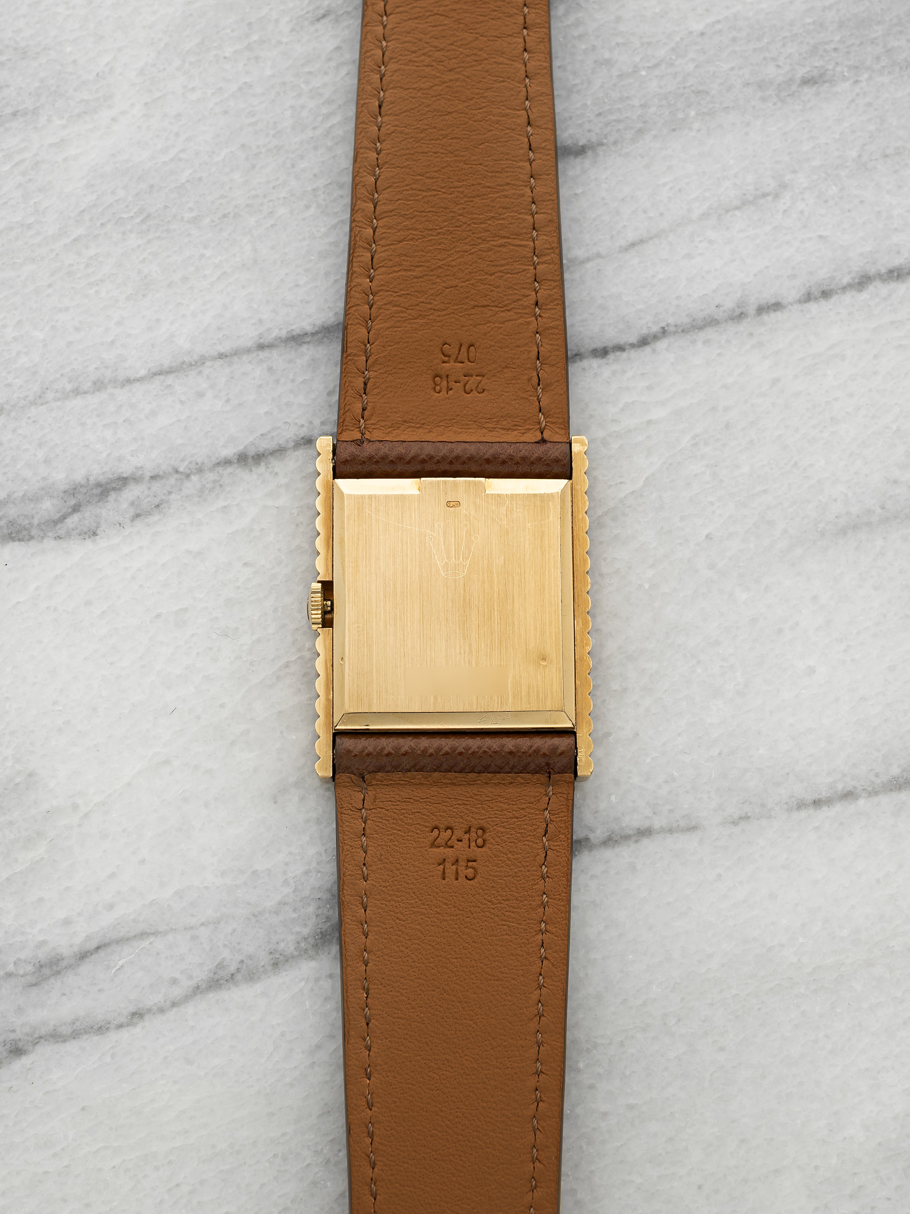 Vintage 1973 Rolex Cellini 4012 18K Yellow Gold Blue Foil Dial Manual 26mm
