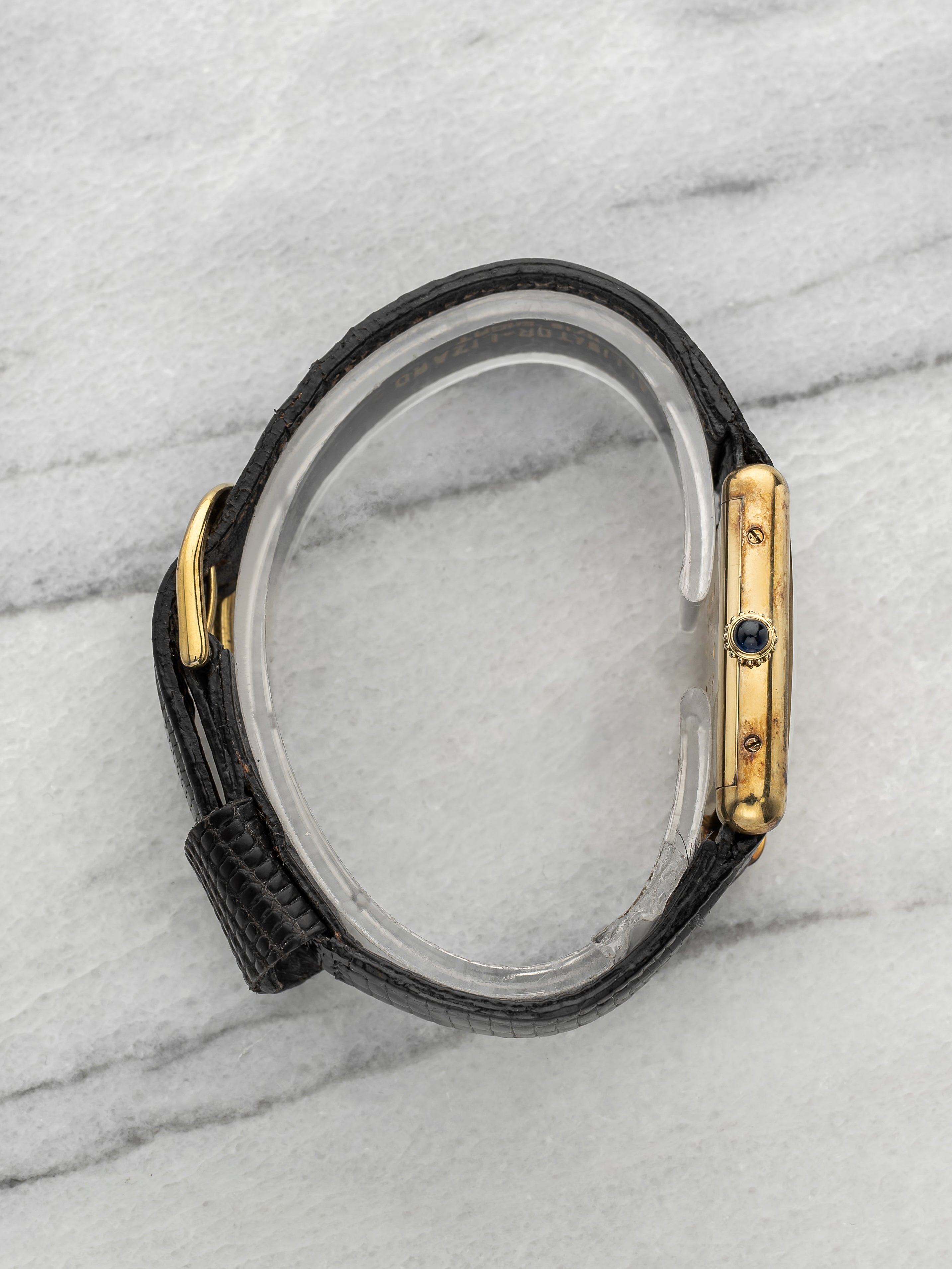Vintage 1970s Cartier Lady Tank Must Vermeil Trinity Dial Manual 23mm