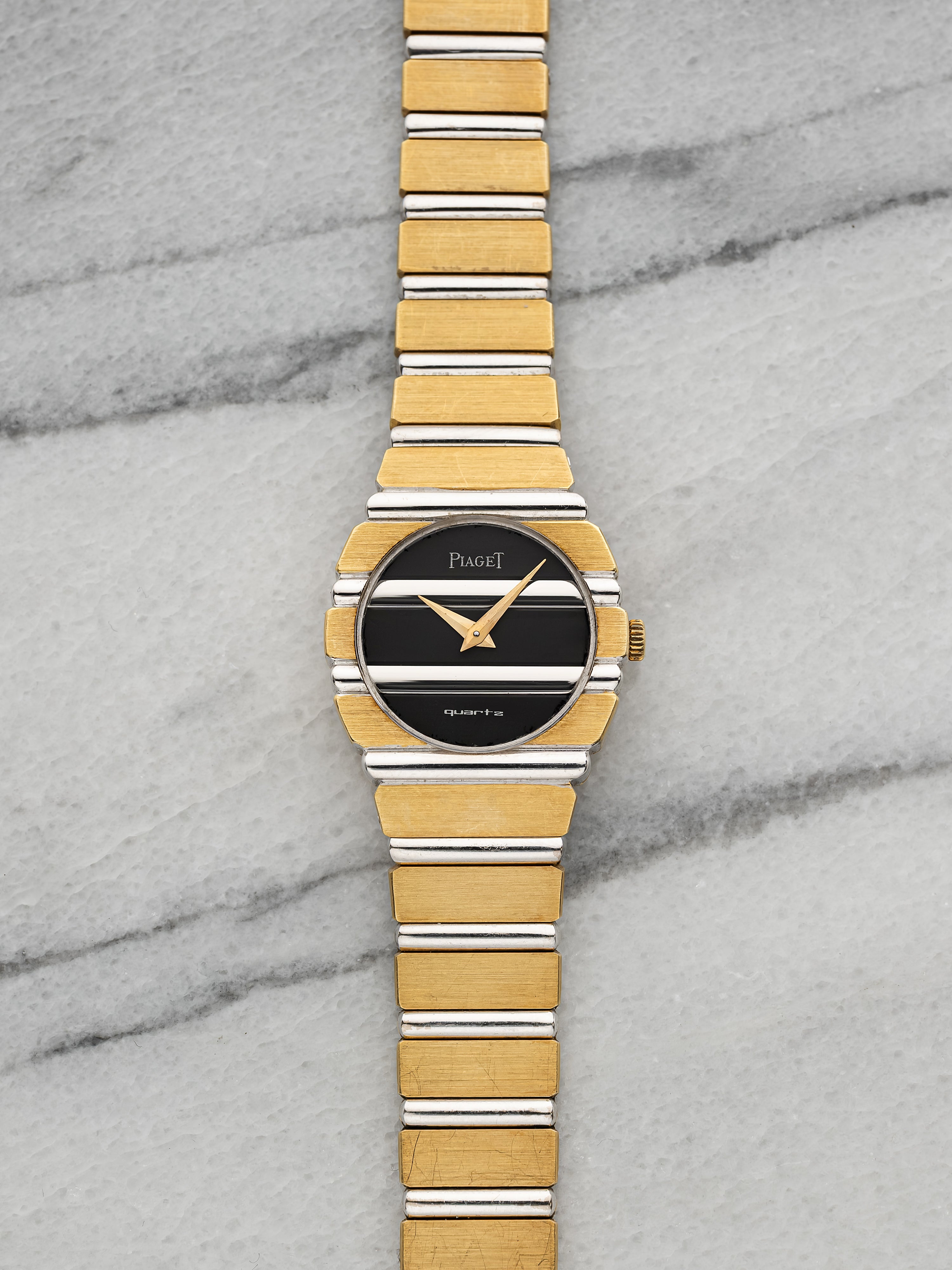 Piaget Polo Zebra 861C701 – 18K Two-Tone Black Dial