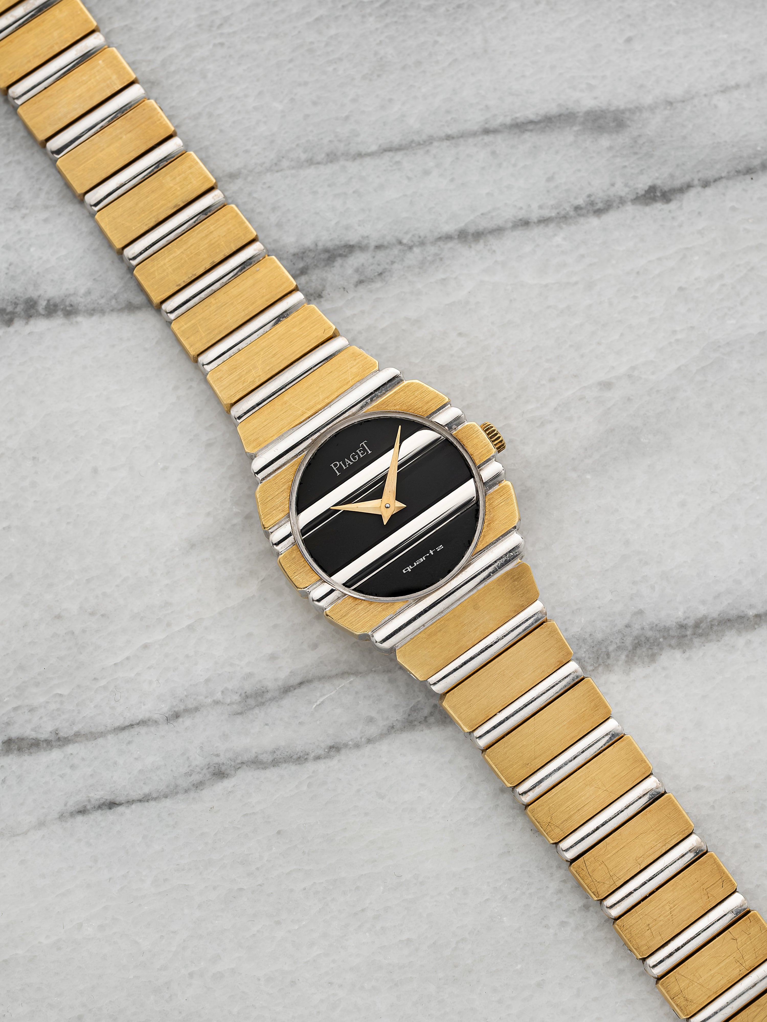 Piaget Polo Zebra 861C701 – 18K Two-Tone Black Dial
