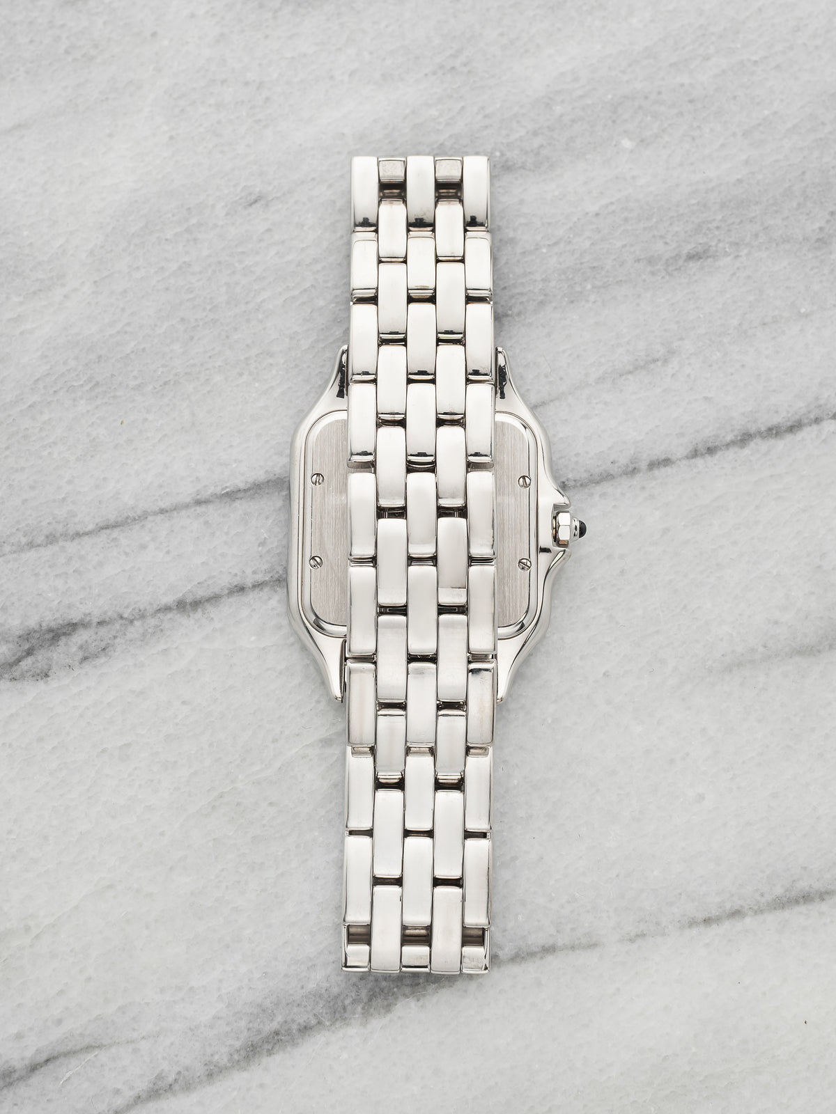 Vintage 1990s Cartier Panthere 1650 18K White Gold White Dial Quartz 27mm