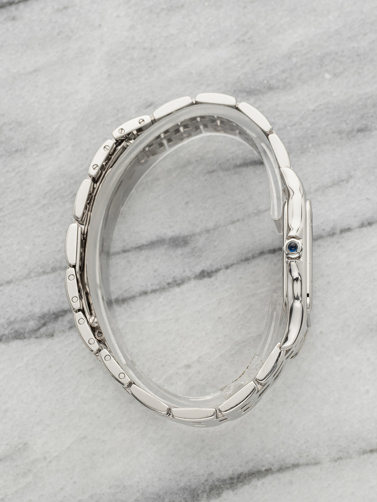 Vintage 1990s Cartier Panthere 1650 18K White Gold White Dial Quartz 27mm