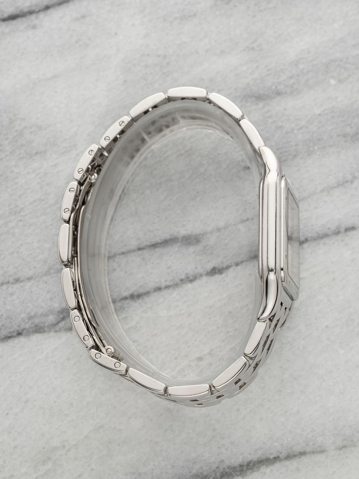 Vintage 1990s Cartier Panthere 1650 18K White Gold White Dial Quartz 27mm