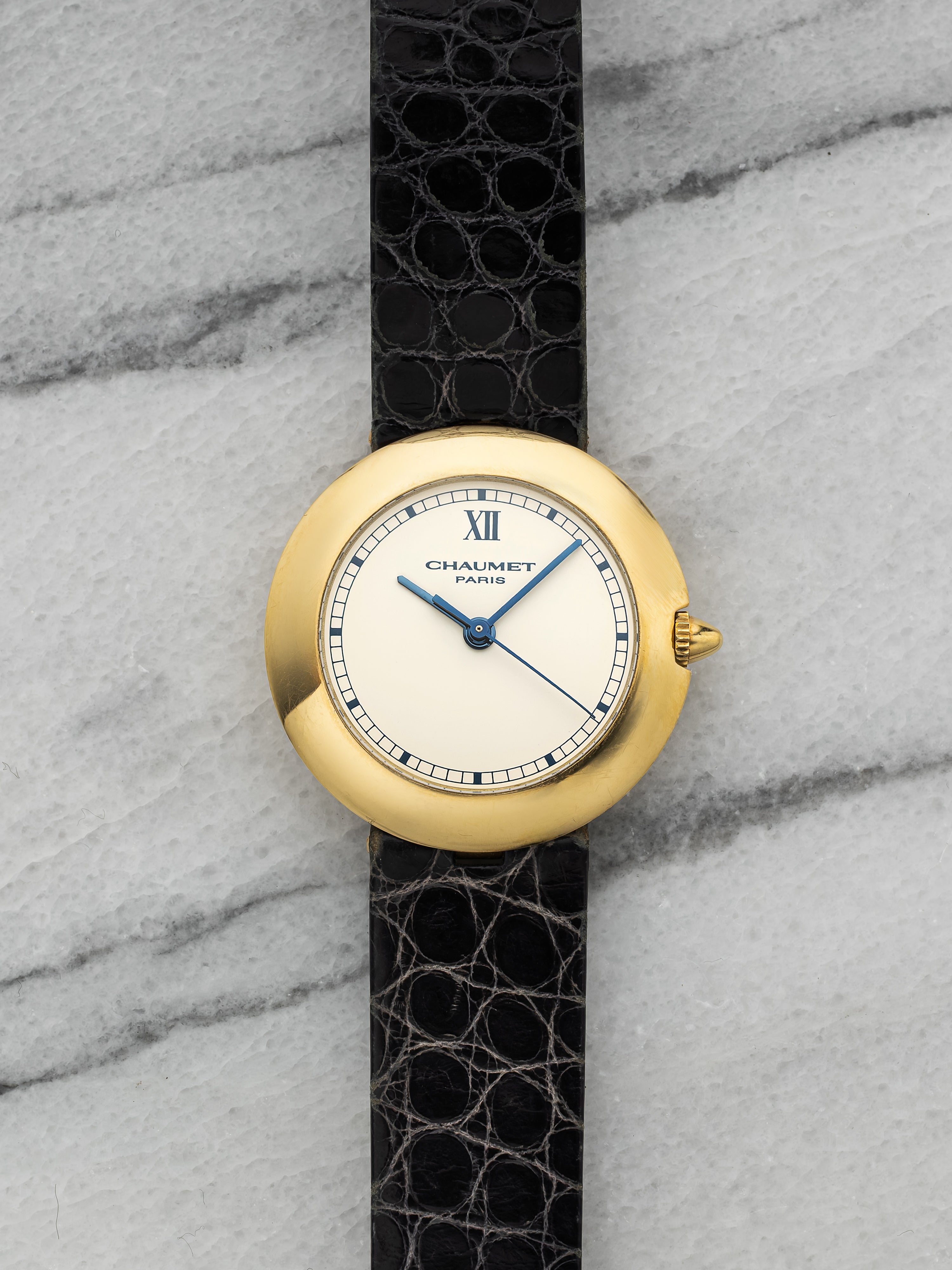 Chaumet Pebble UFO – Yellow Gold White Stamped Dial