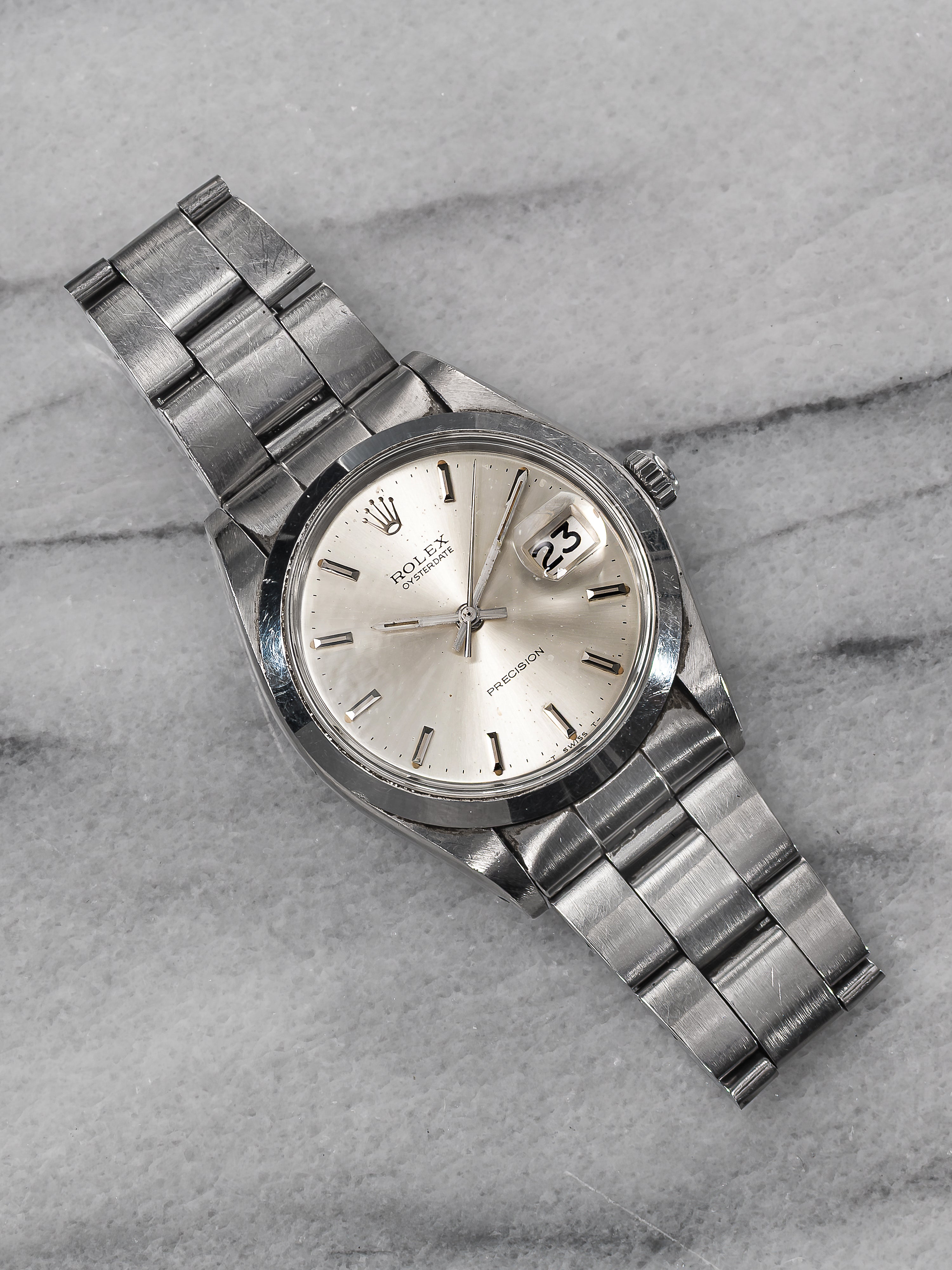 Rolex Oysterdate Precision 6694 – Silver Dial