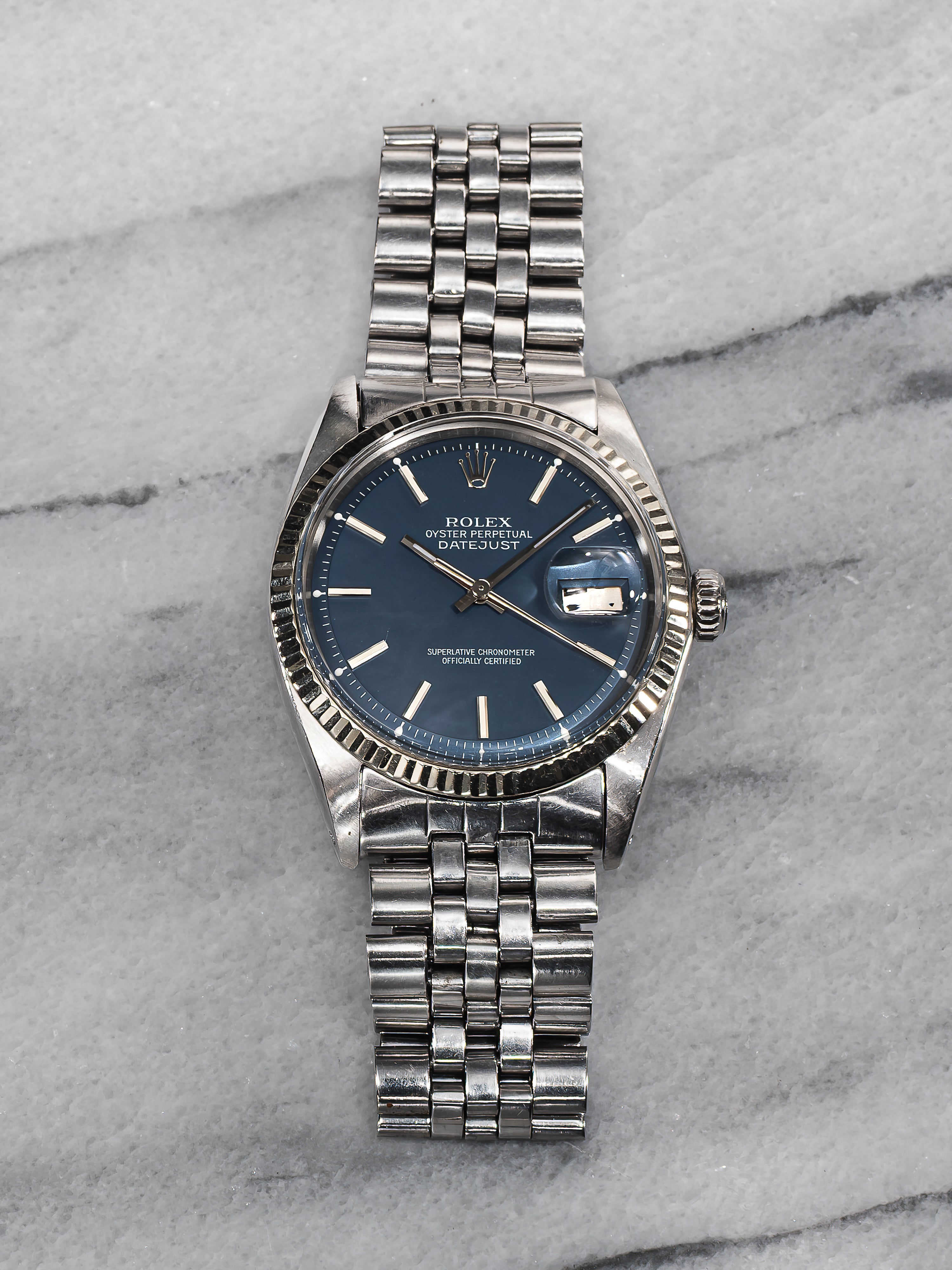 Rolex Datejust 1601 – Matte Blue Dial