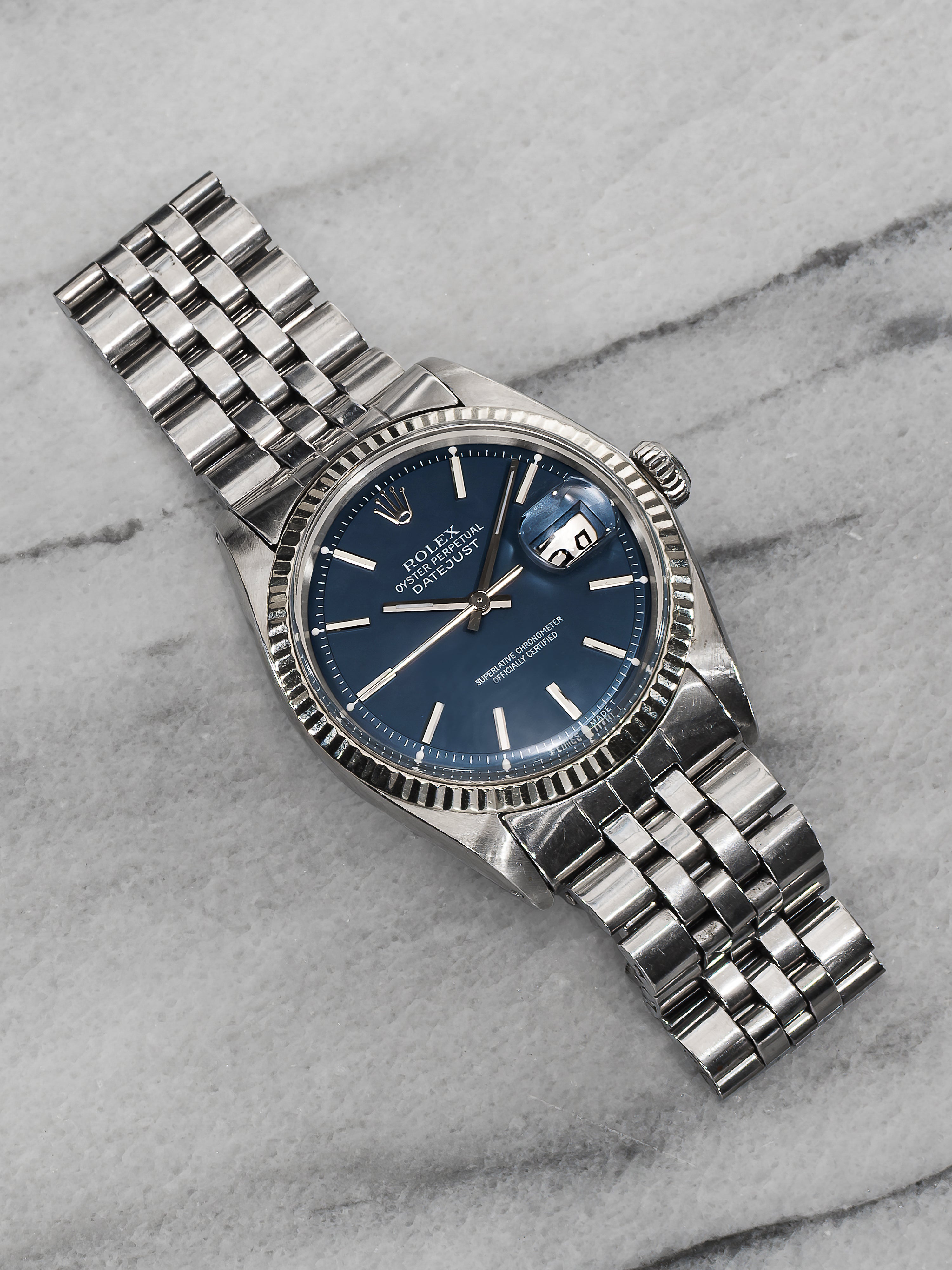 Rolex Datejust 1601 – Matte Blue Dial