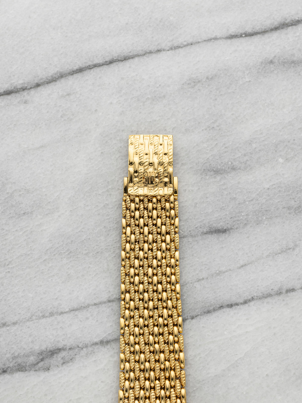 Vintage 1970s Audemars Piguet Ellipse 18K YG Diamond Sapphire Dial Manual 28mm