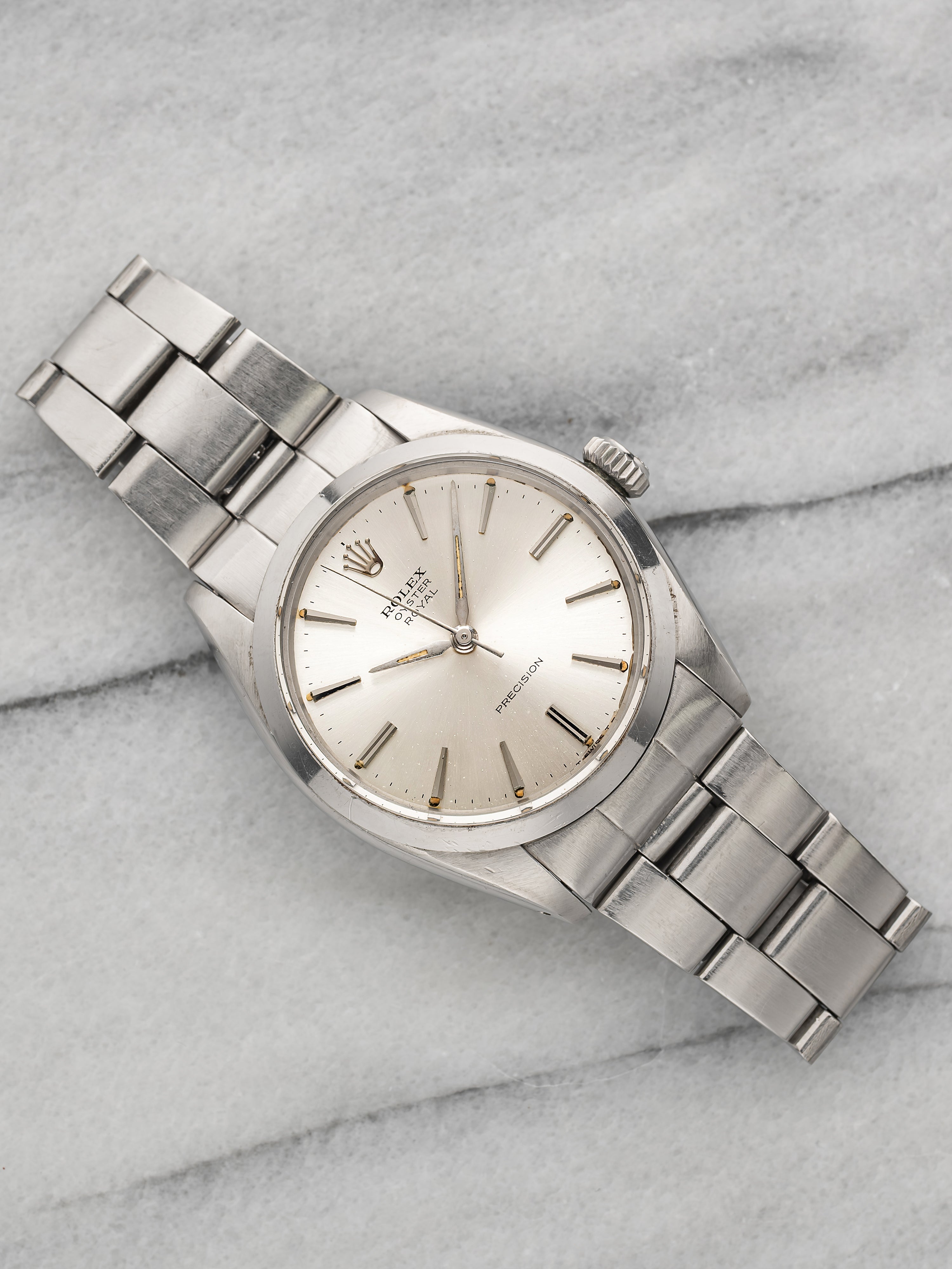 Vintage 1966 Rolex Oyster Royal 6426 Stainless Steel Silver Dial Manual 34mm