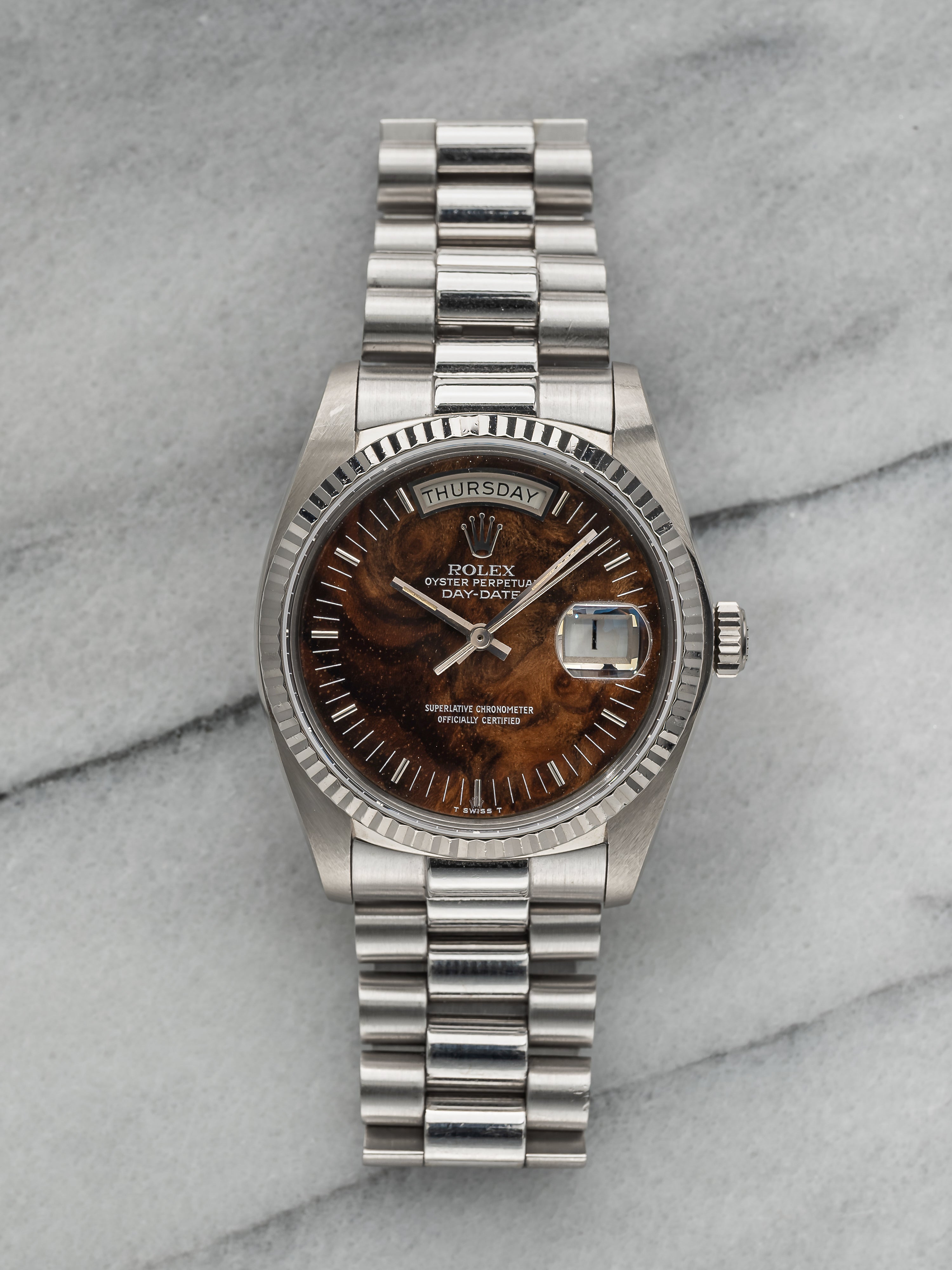 Rolex Day-Date 18039 – Wood Dial