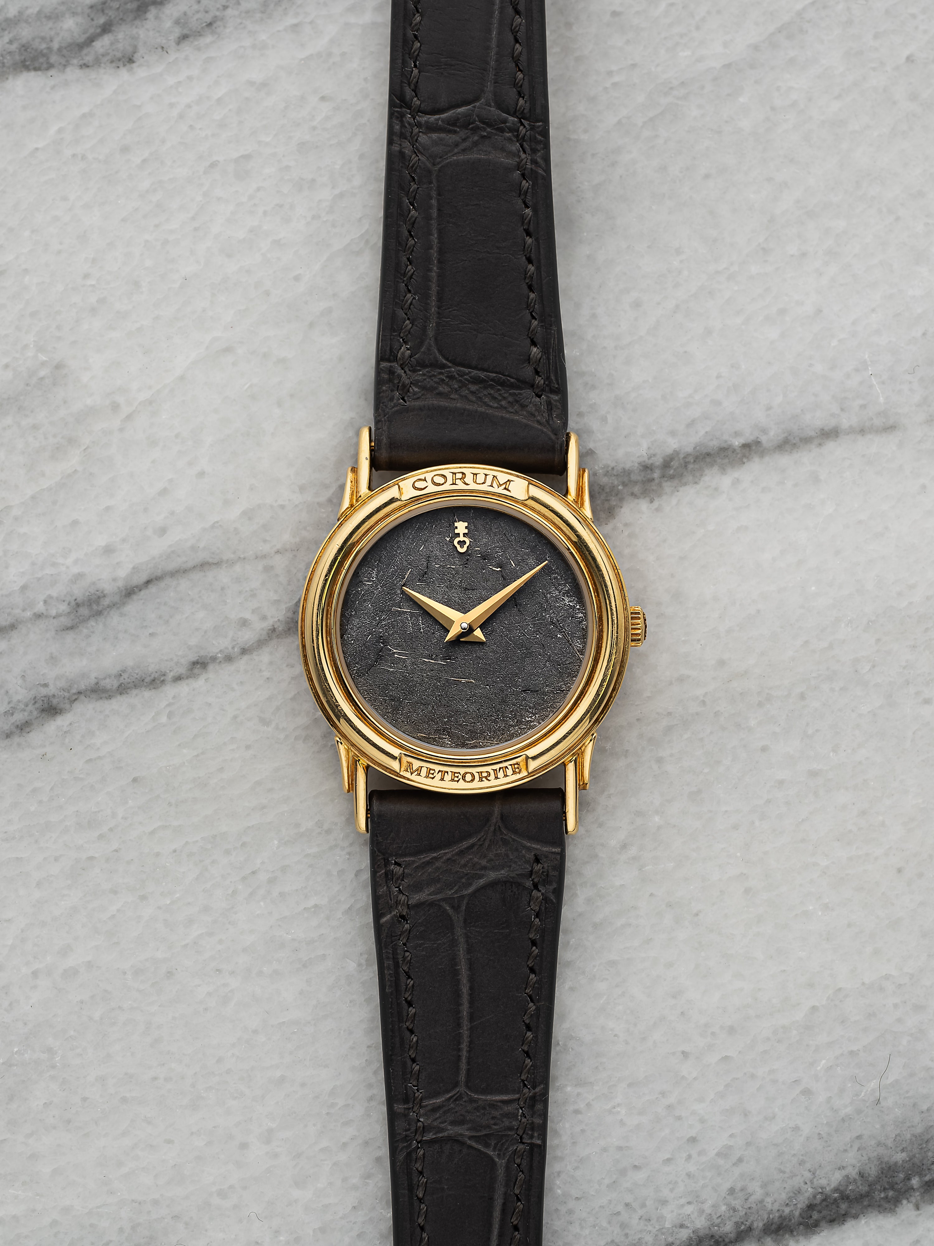 Corum 405146 – Yellow Gold Meteorite Dial