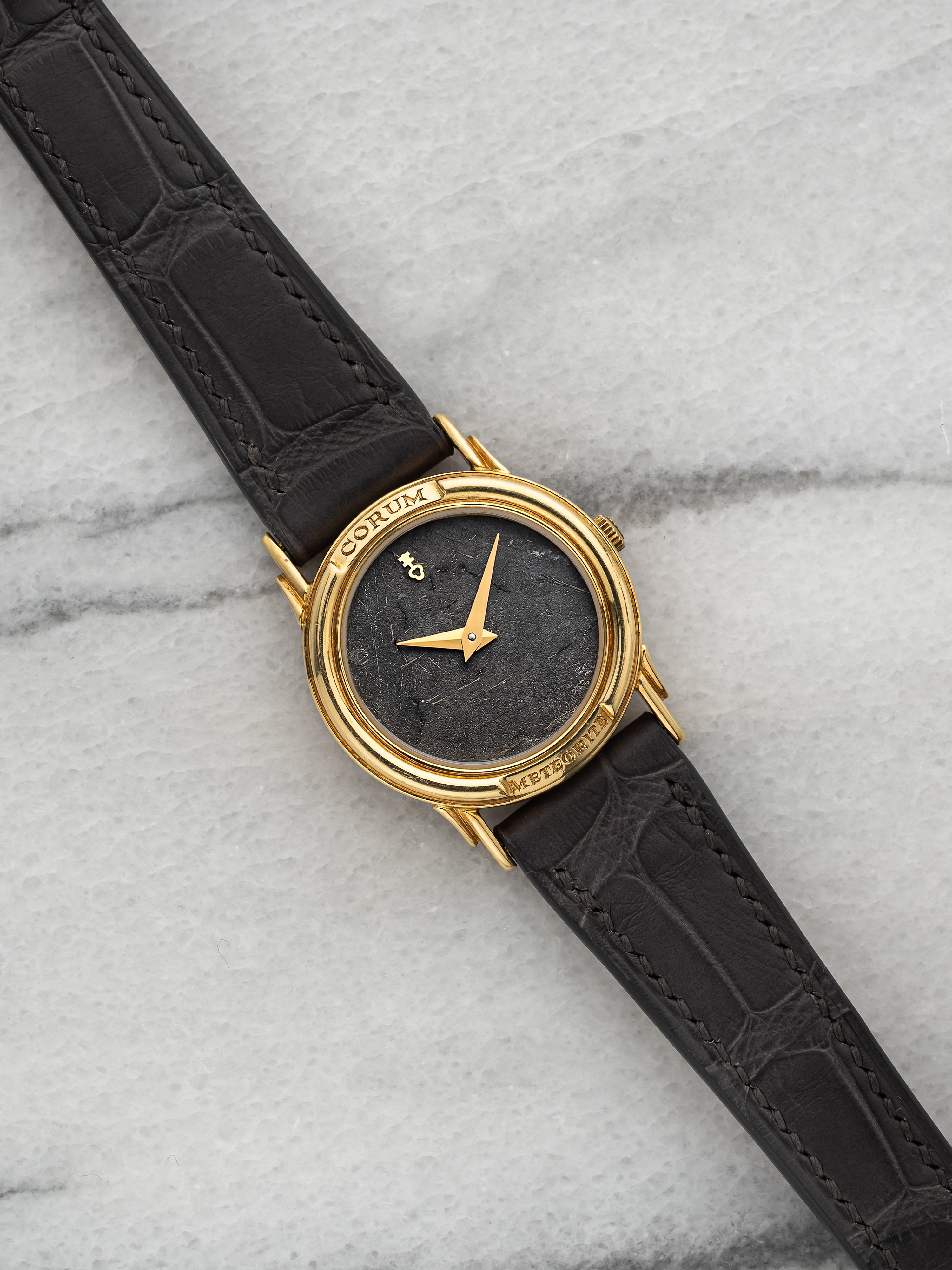Corum 405146 – Yellow Gold Meteorite Dial