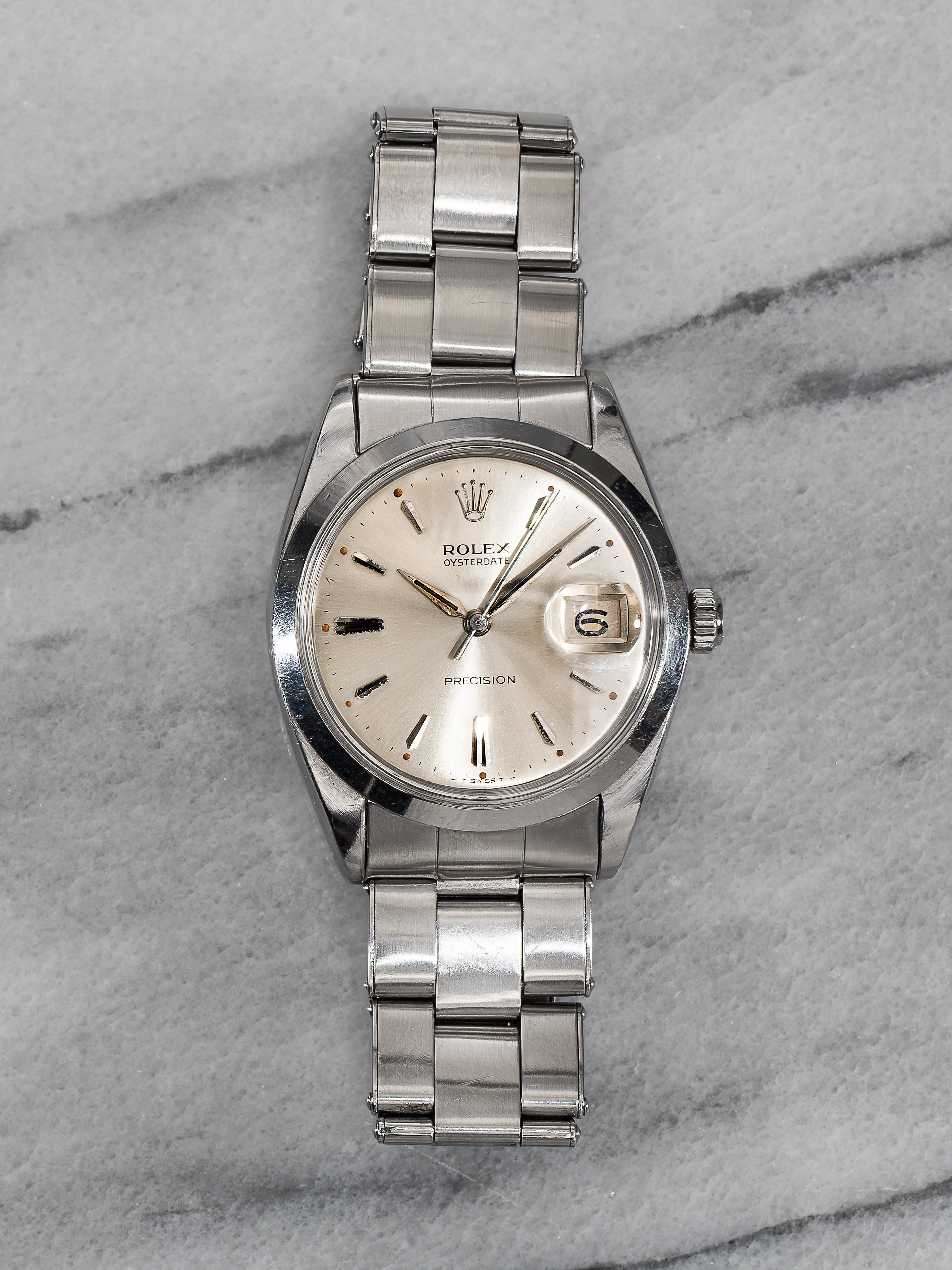 Rolex Oysterdate Precision 6694 – Silver Dial