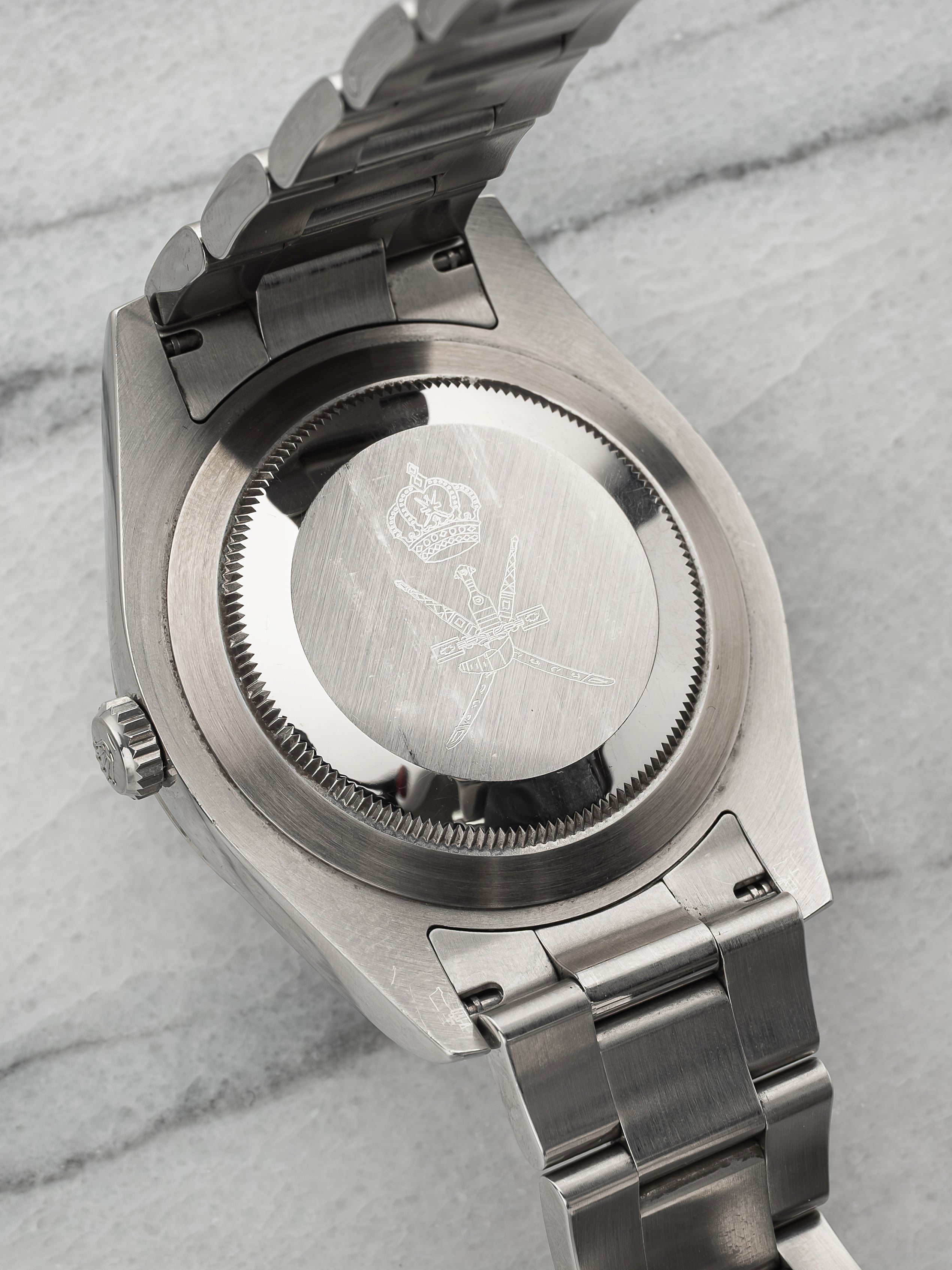 2010 Rolex Datejust II 116334 - Saudi Khanjar Engraving Blue Dial