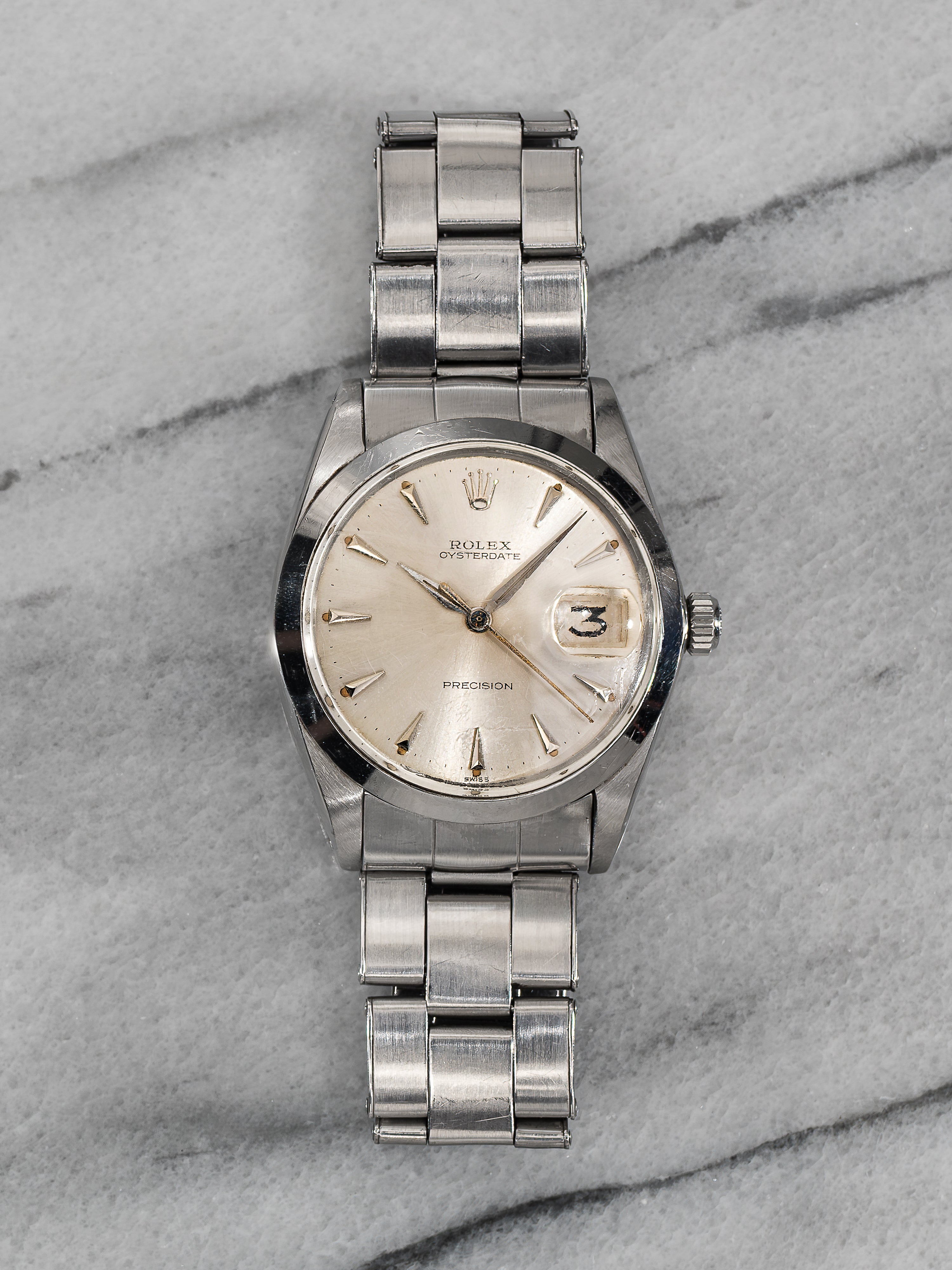 Rolex Oysterdate Precision 6694 – Silver Dial