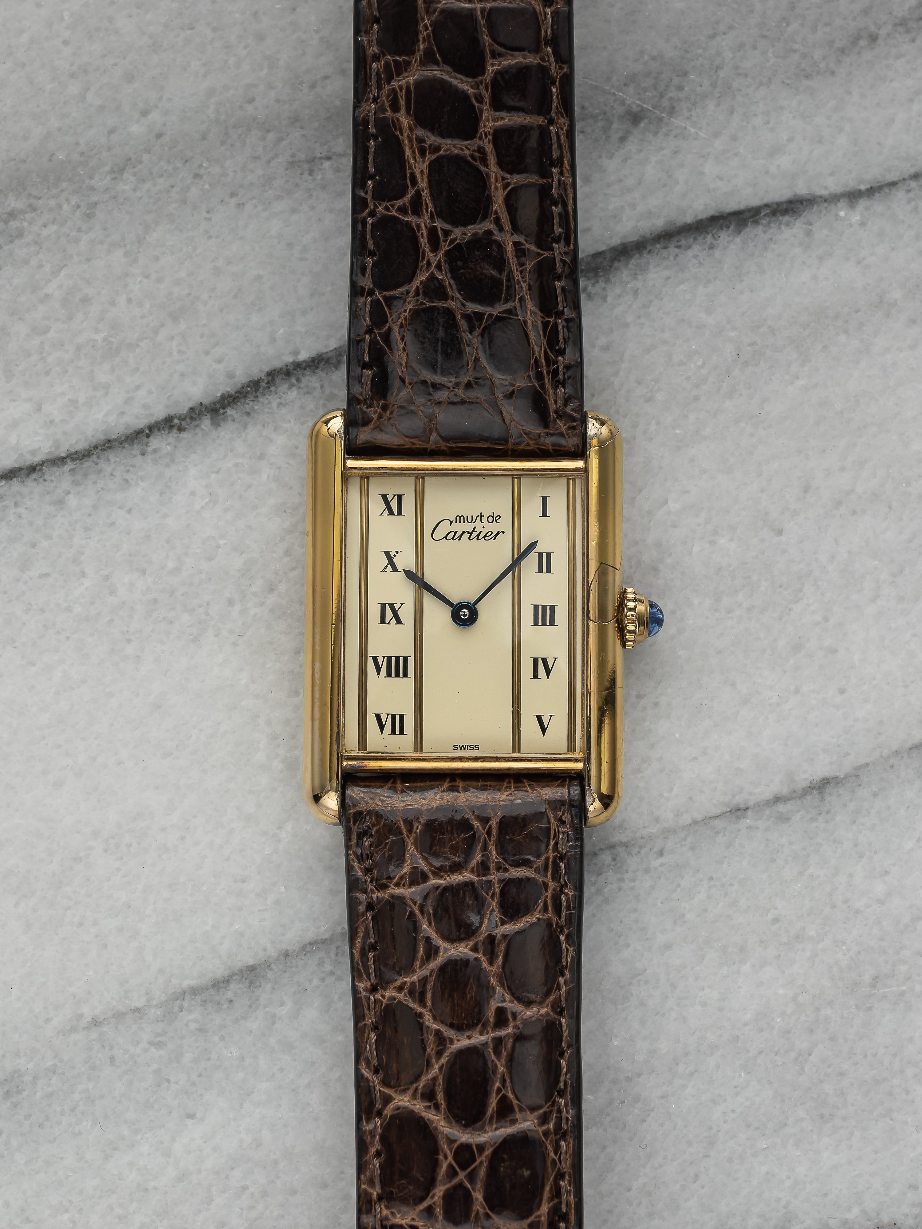 Cartier Tank - White Roman Dial